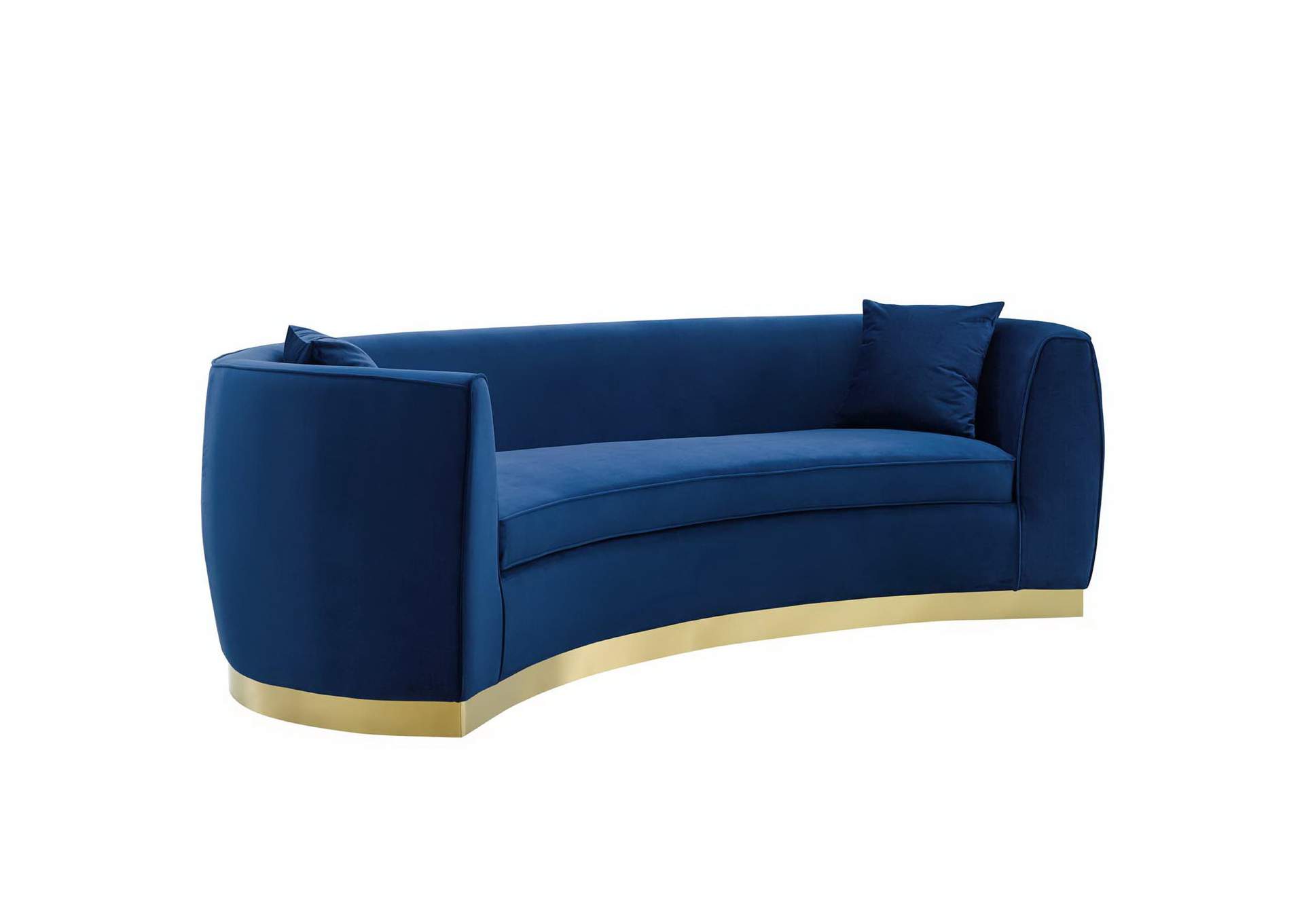 Resolute Curved Performance Velvet Sofa By Modway image 3
