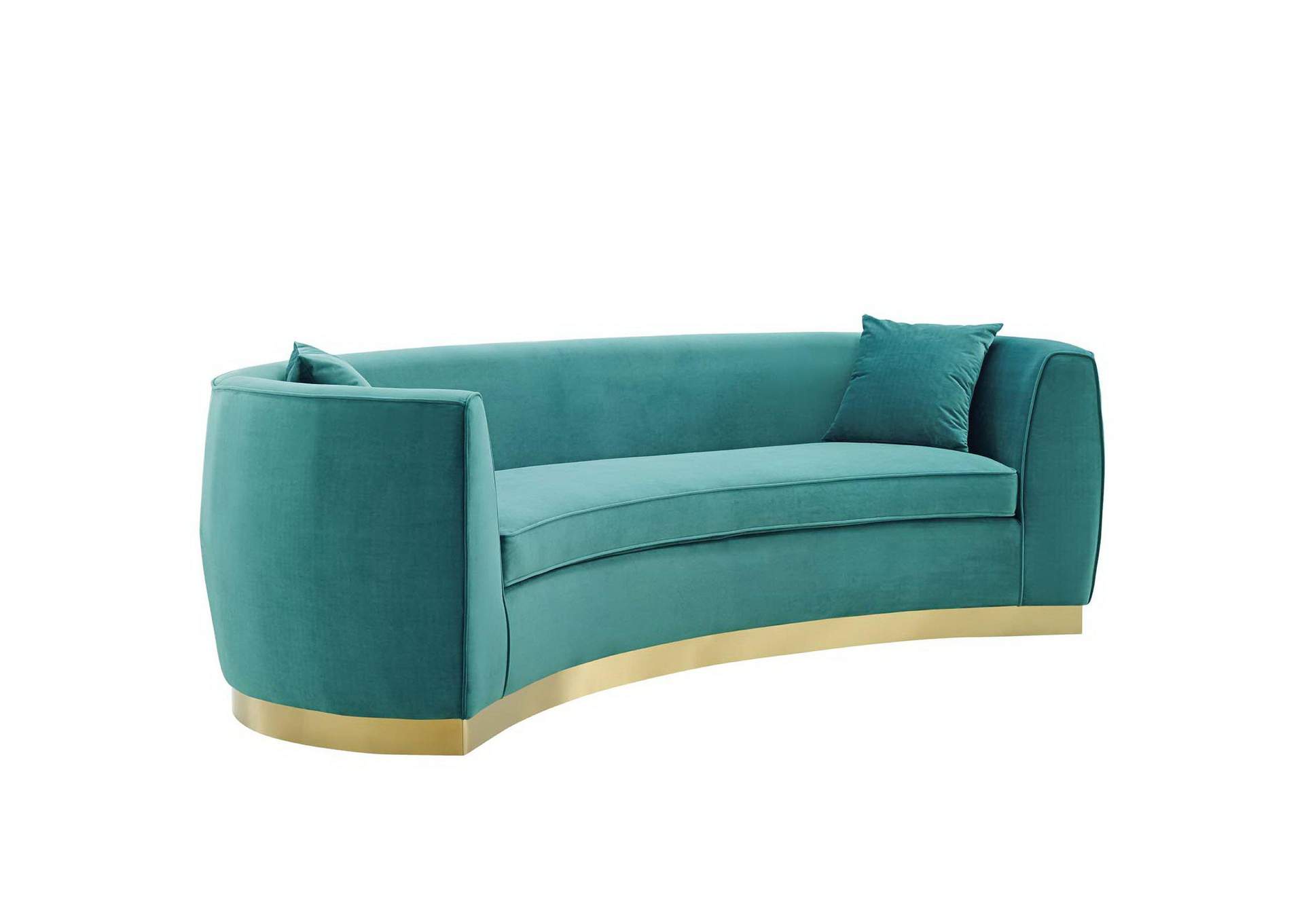 Resolute Curved Performance Velvet Sofa By Modway image 3