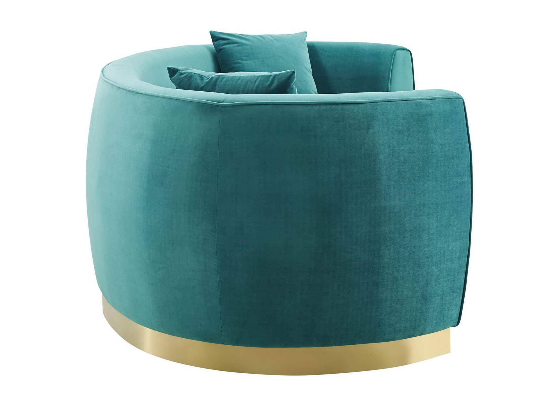 Resolute Curved Performance Velvet Sofa By Modway image 4