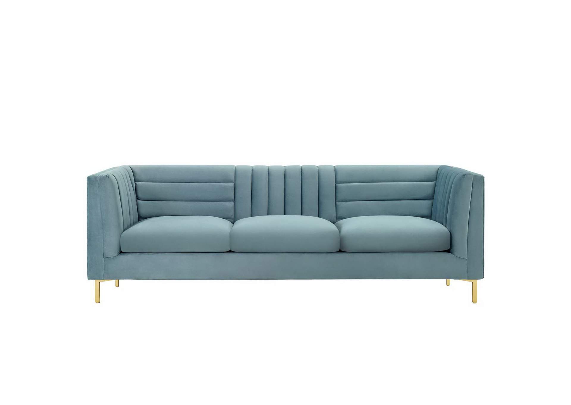 Ingenuity Channel Tufted Performance Velvet Sofa image 2
