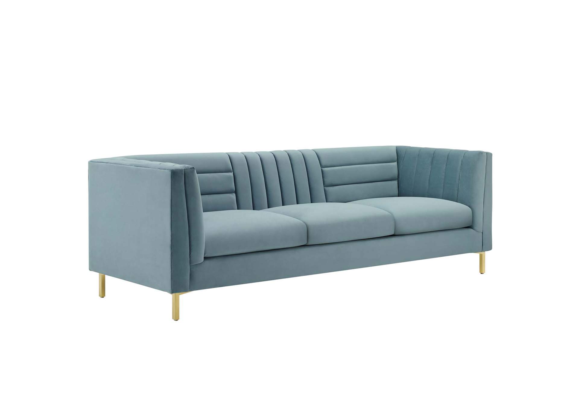 Ingenuity Channel Tufted Performance Velvet Sofa By Modway image 1