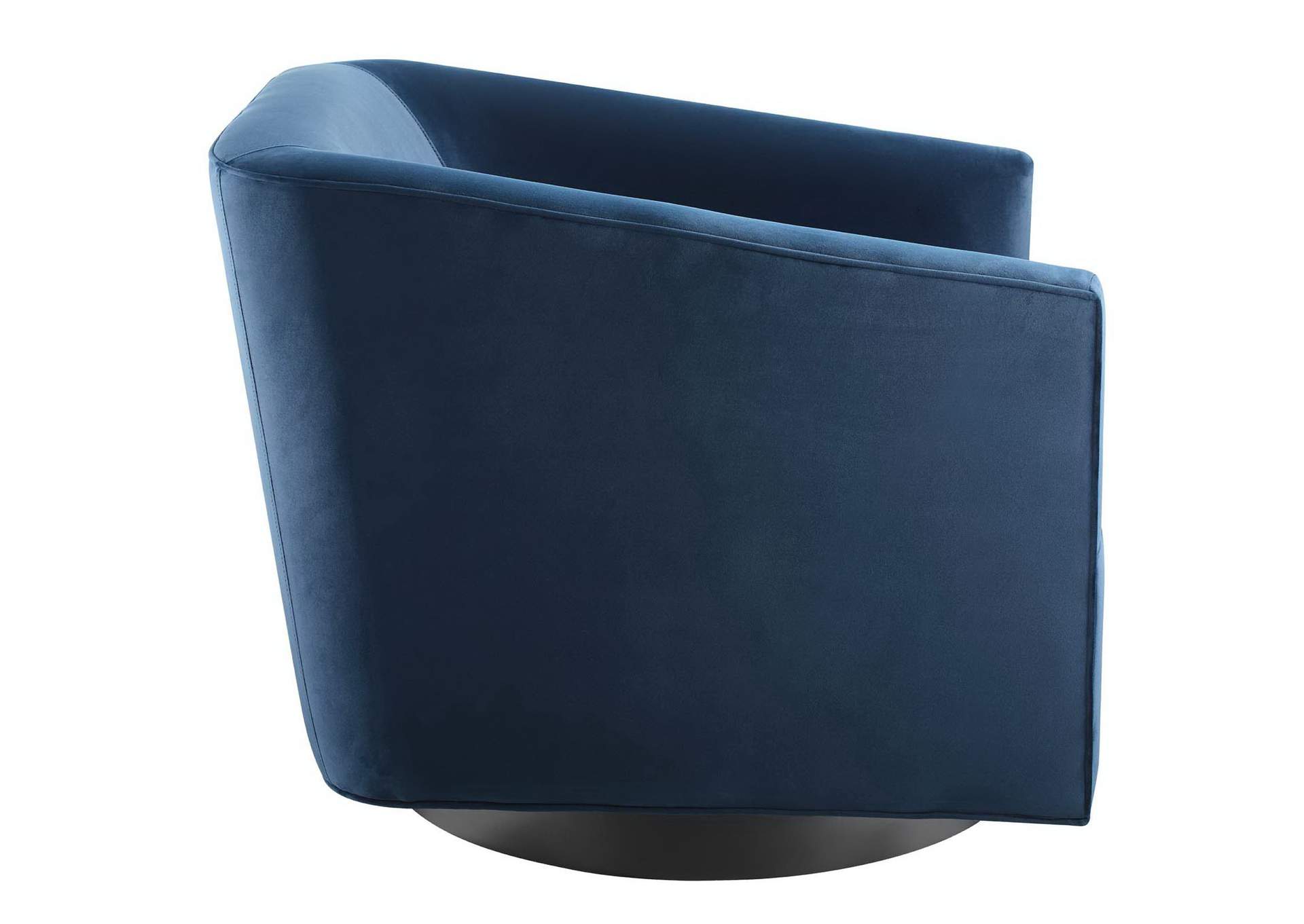 Twist Accent Lounge Performance Velvet Swivel Chair image 3