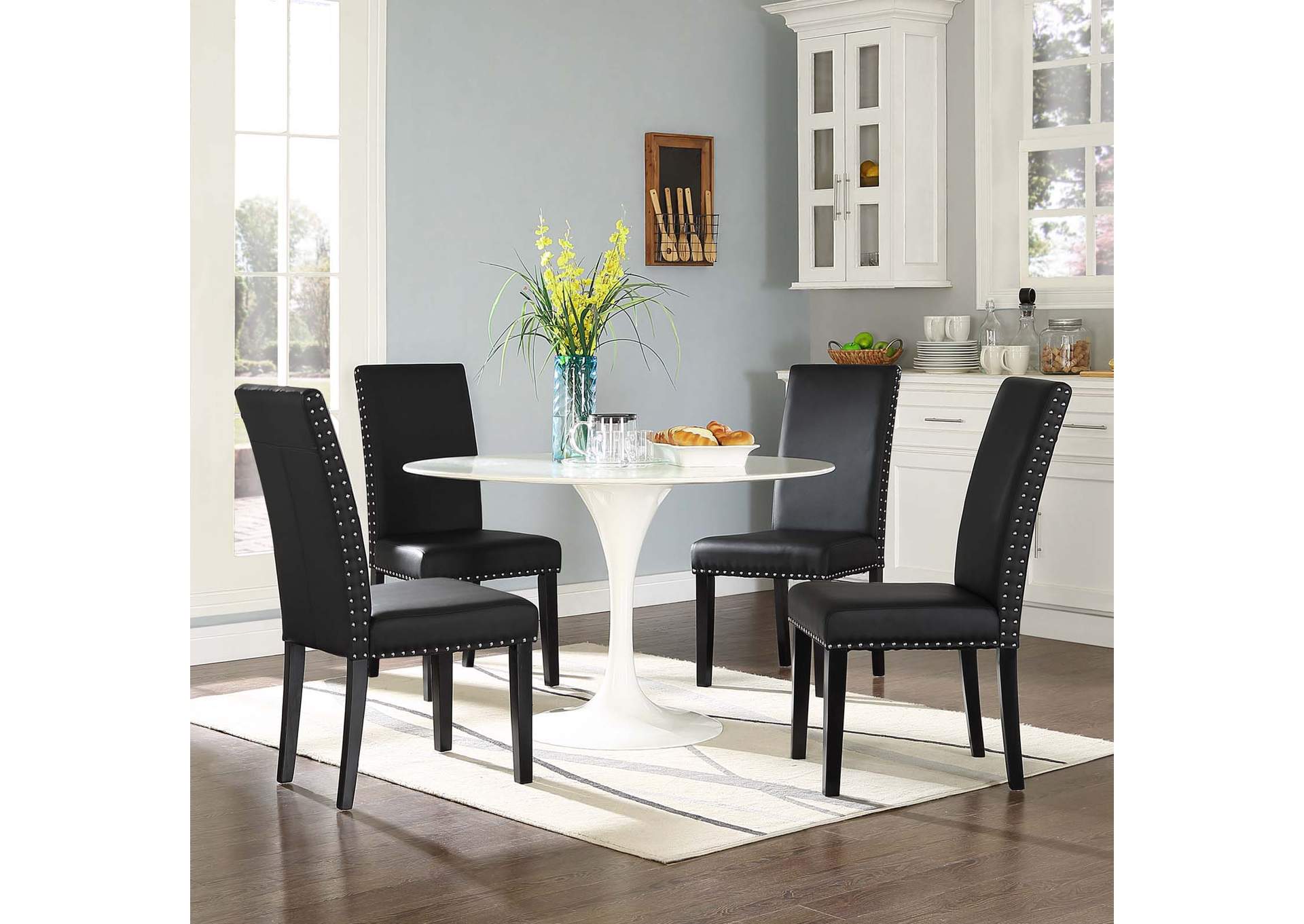 Parcel Dining Side Chair Vinyl Set Of 4