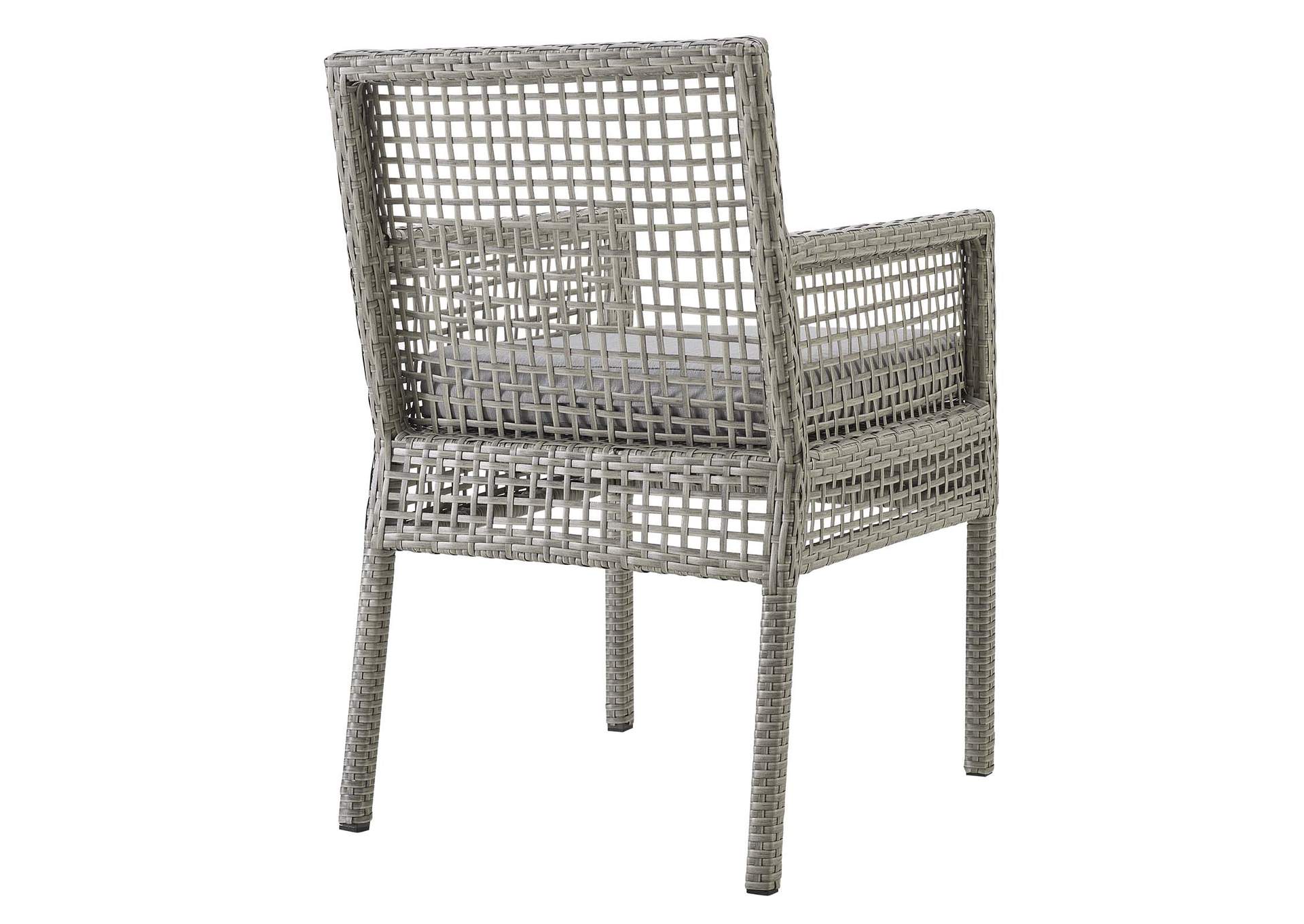 Aura Dining Armchair Outdoor Patio Wicker Rattan Set Of 2