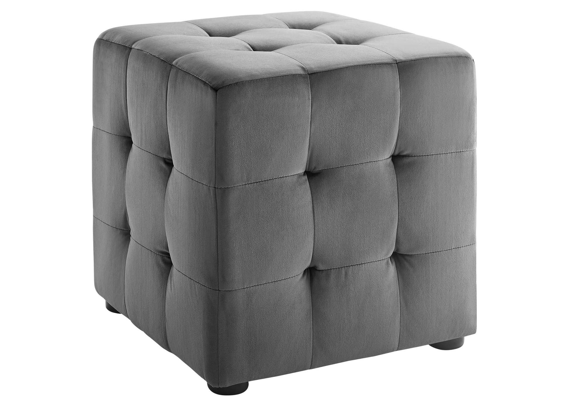 Contour Tufted Cube Performance Velvet Ottoman By Modway image 1