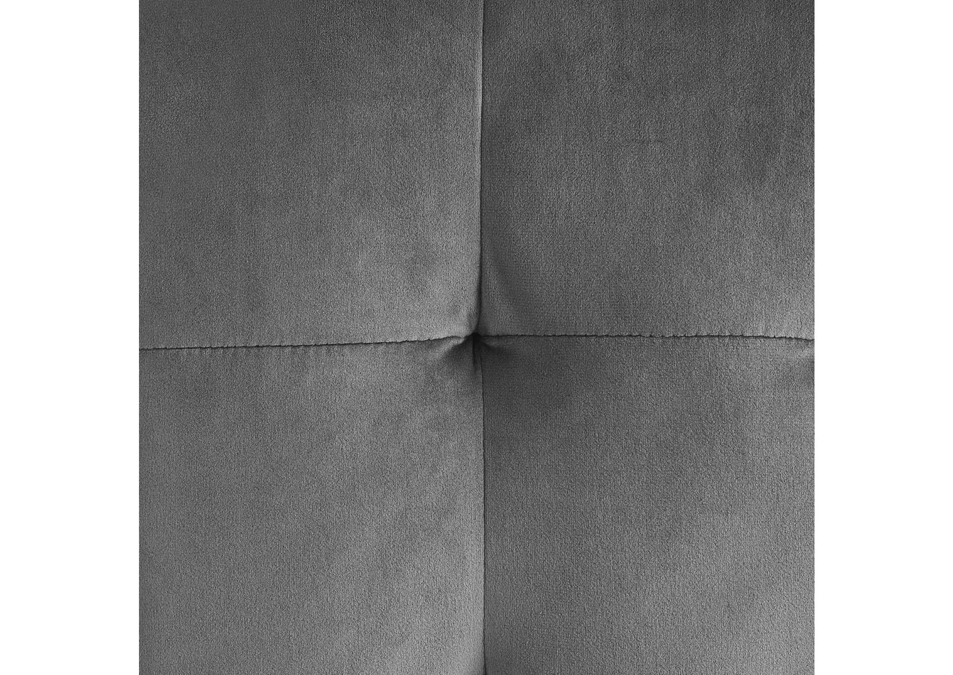 Contour Tufted Cube Performance Velvet Ottoman image 4