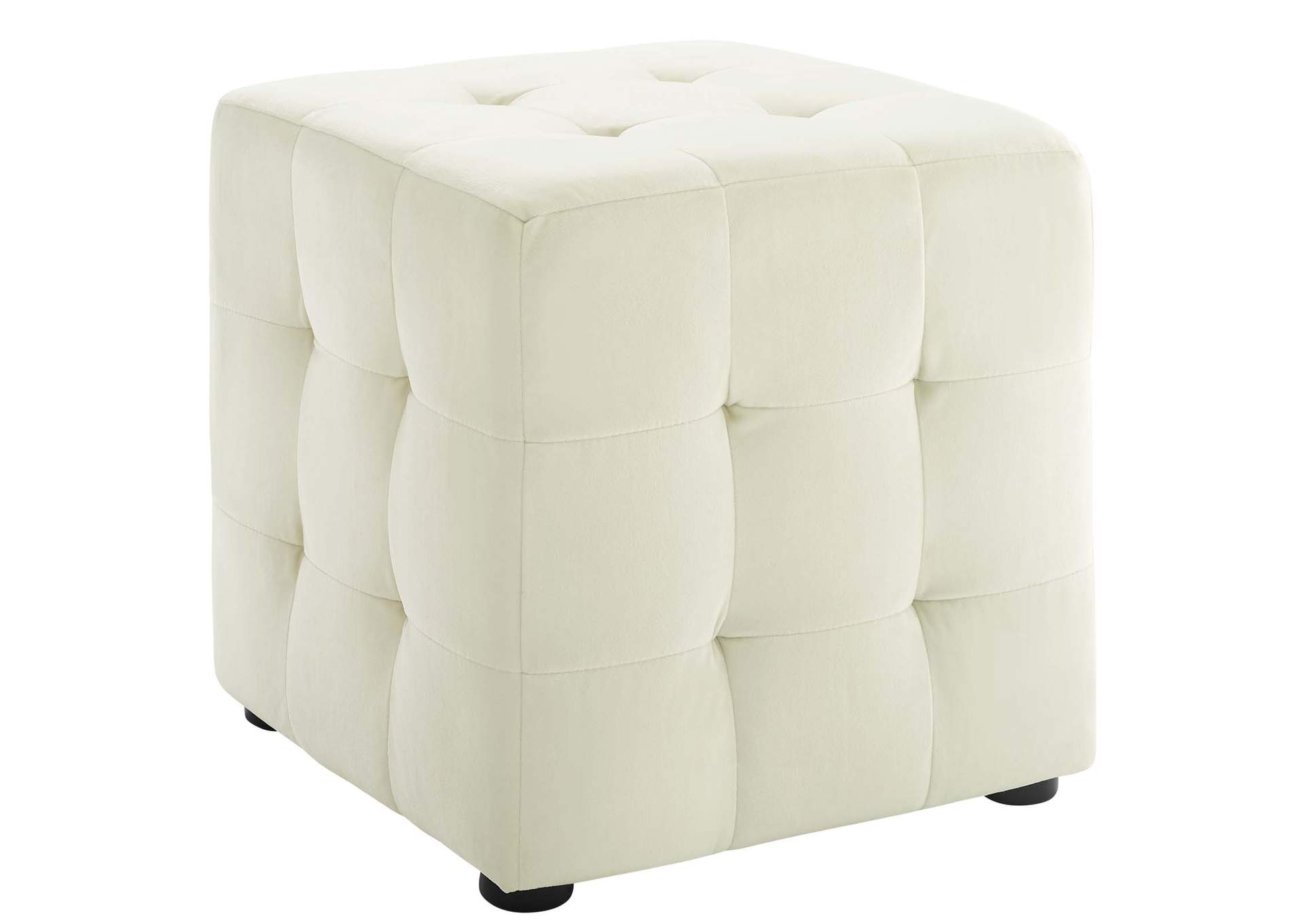 Contour Tufted Cube Performance Velvet Ottoman By Modway image 1