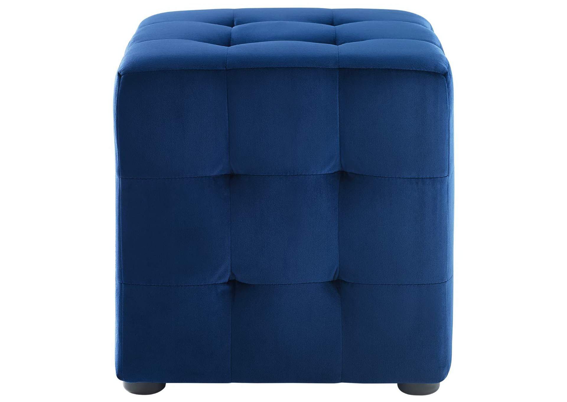Contour Tufted Cube Performance Velvet Ottoman image 3
