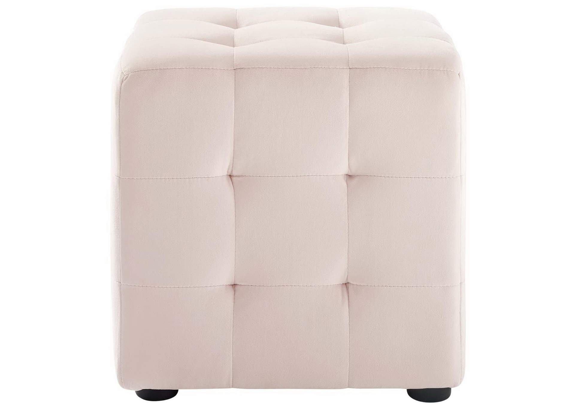 Contour Tufted Cube Performance Velvet Ottoman image 3