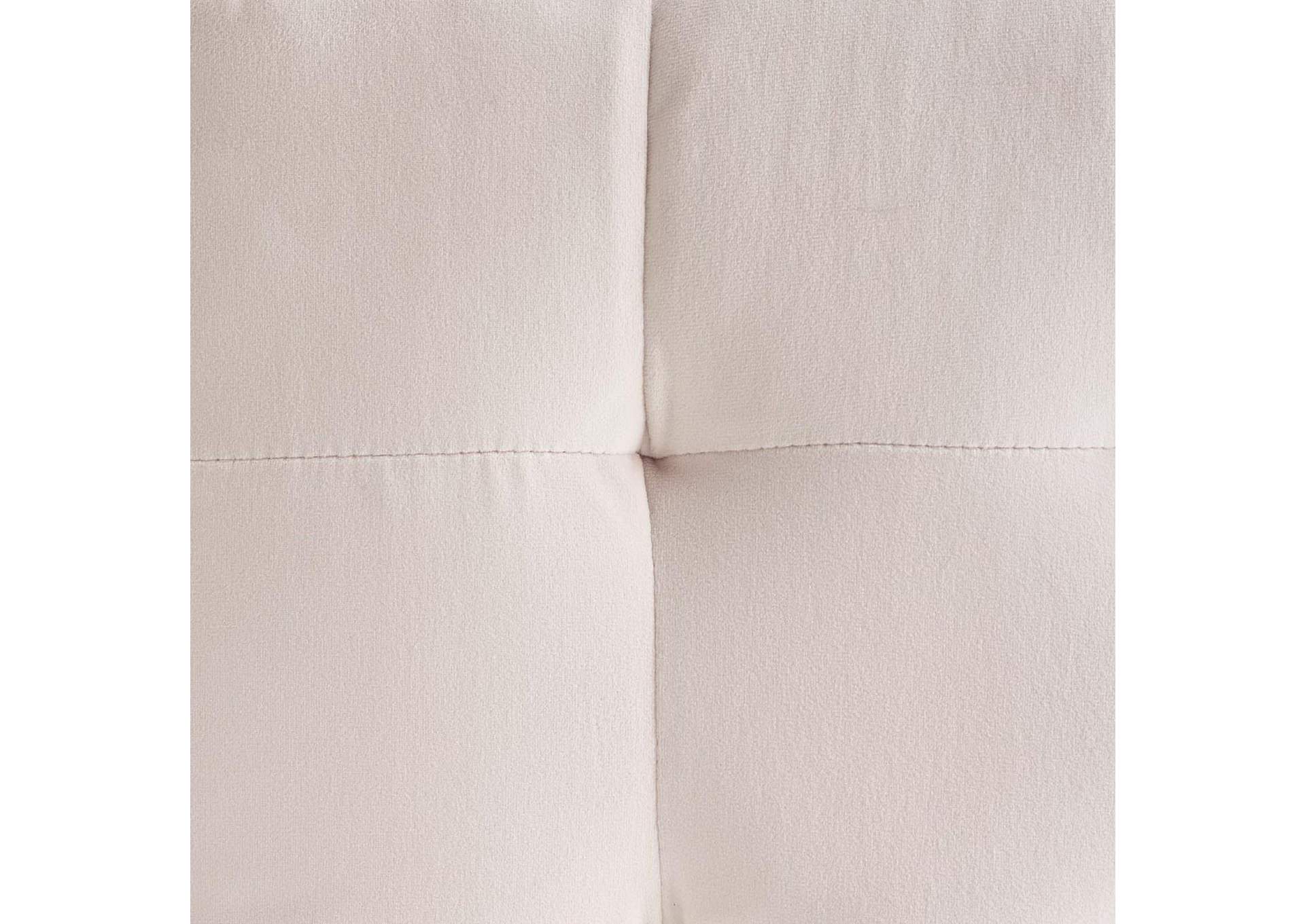 Contour Tufted Cube Performance Velvet Ottoman image 4