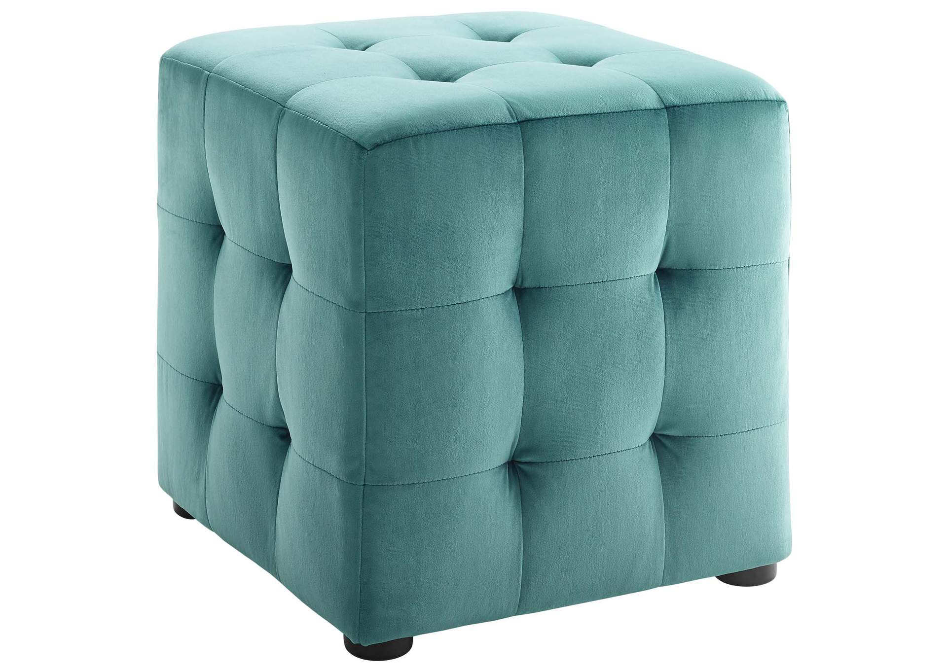 Contour Tufted Cube Performance Velvet Ottoman By Modway image 1