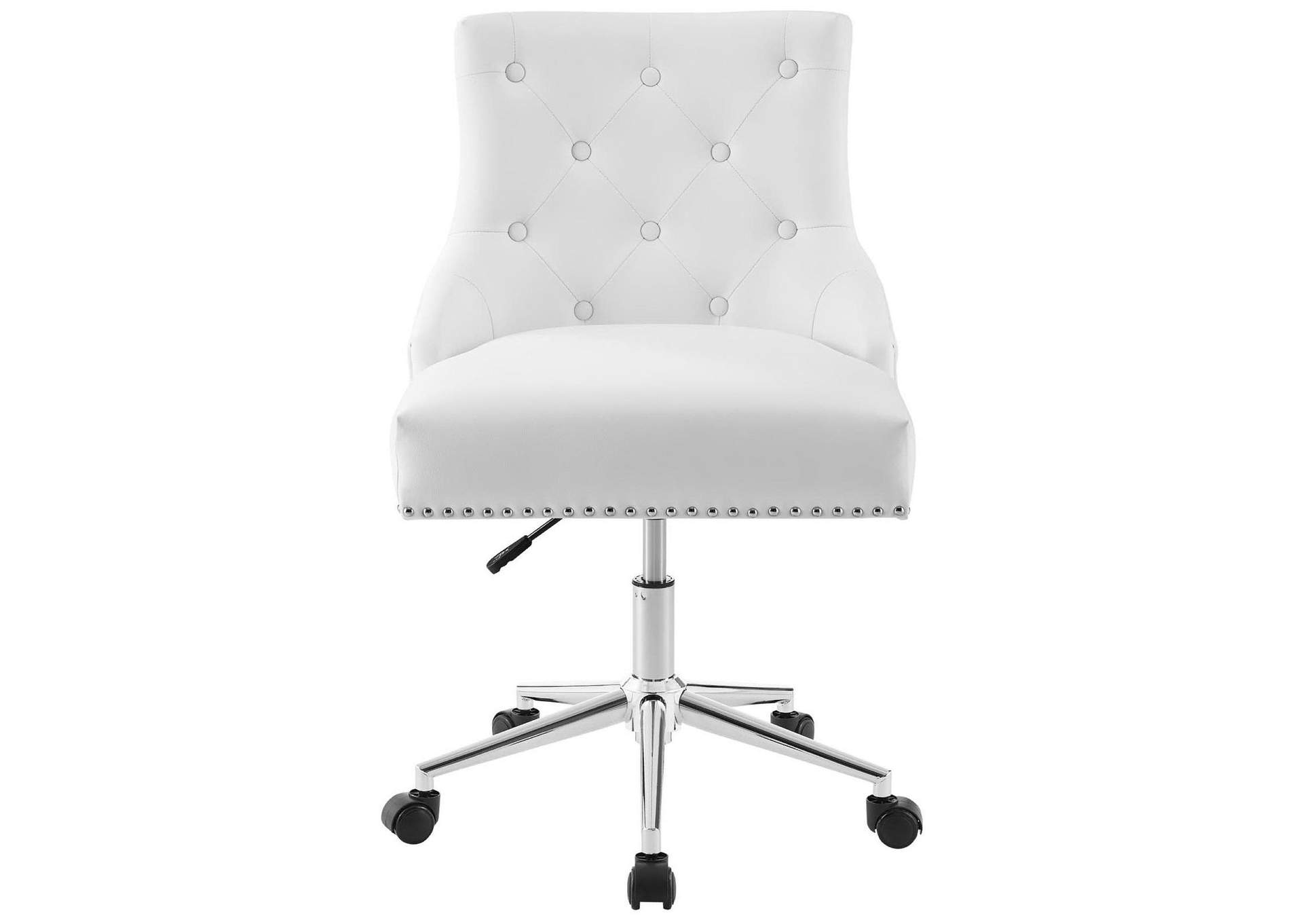 Regent Tufted Button Swivel Faux Leather Office Chair By Modway image 5