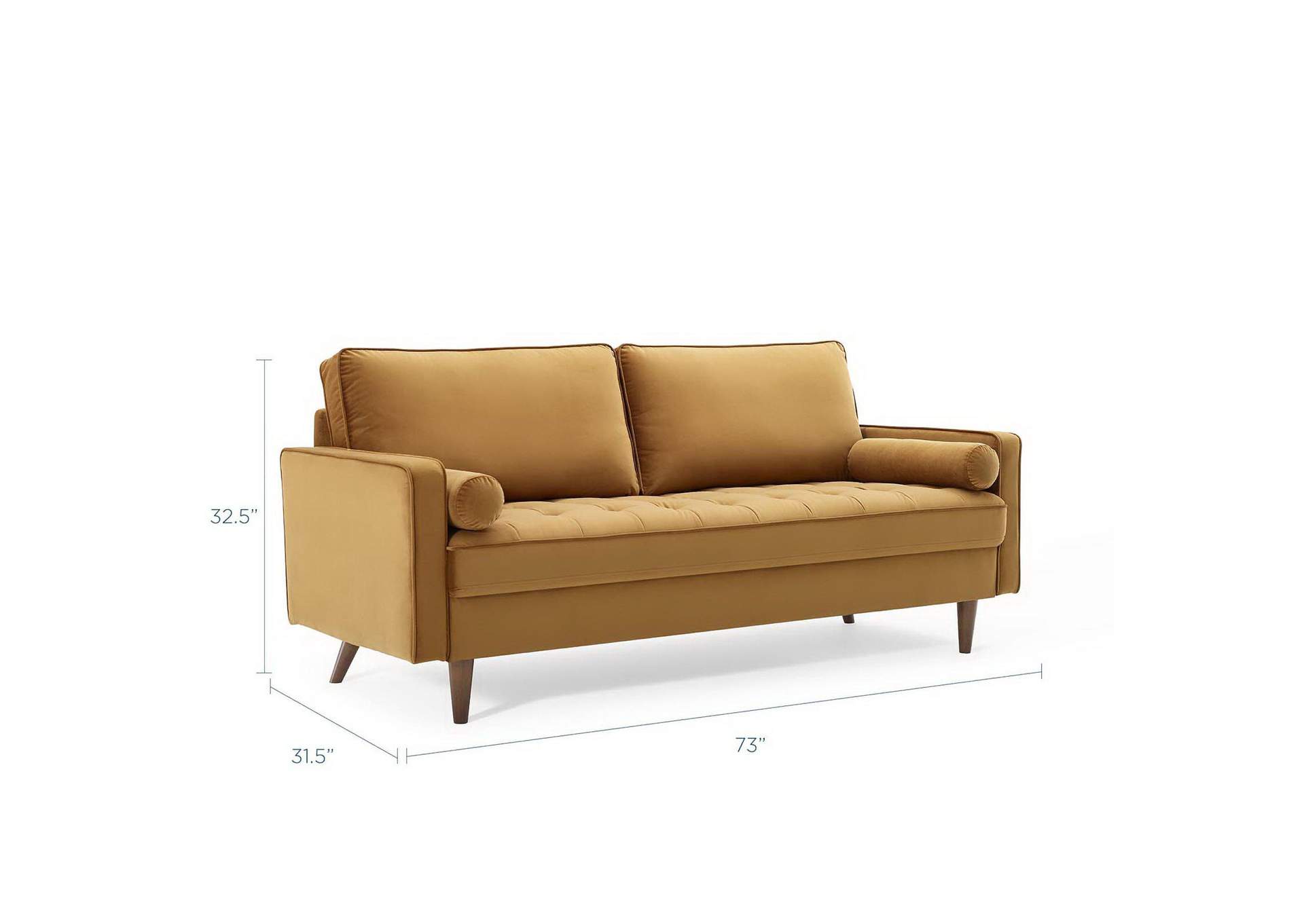 Valour Performance Velvet Sofa image 3