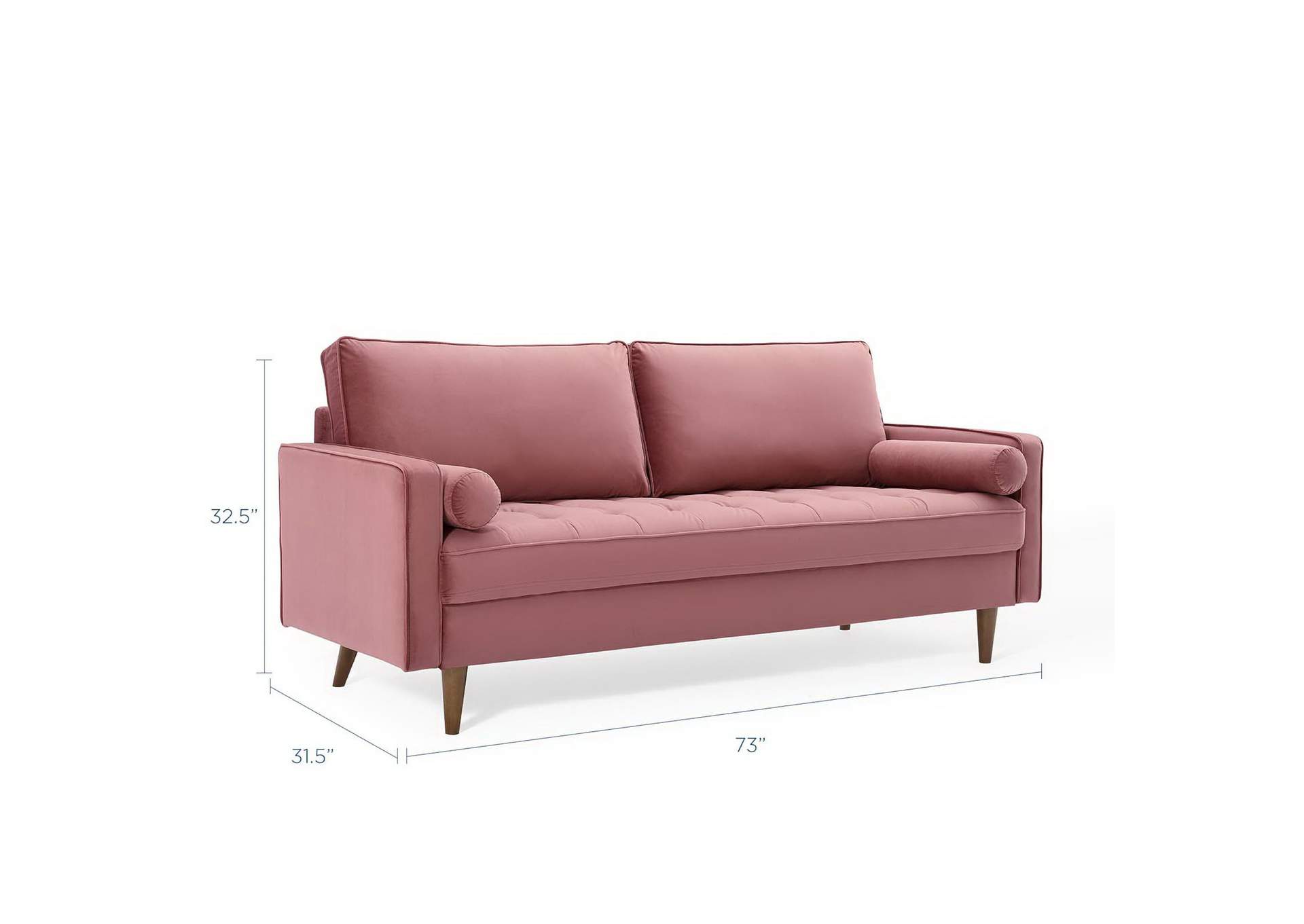 Valour Performance Velvet Sofa image 3