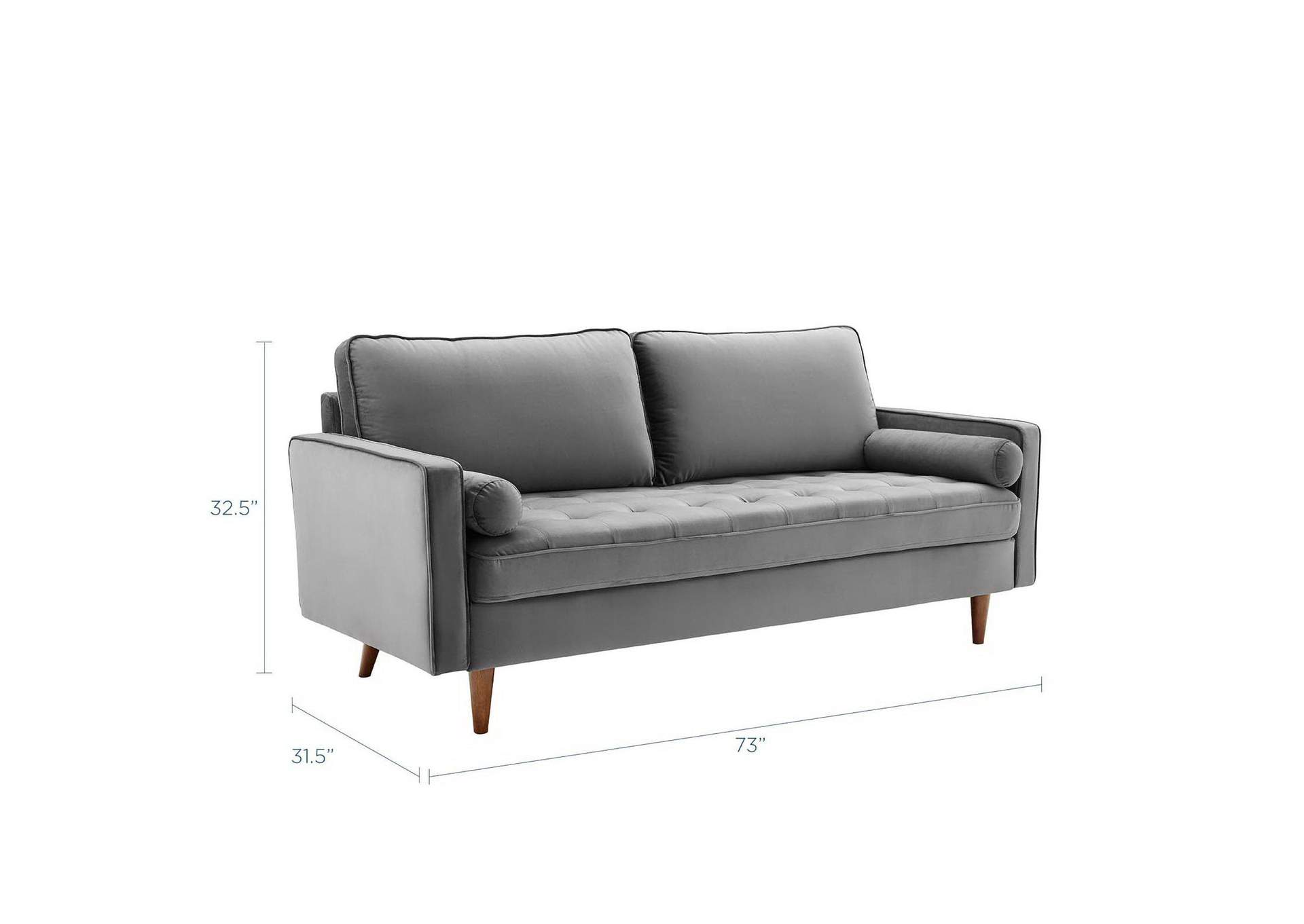 Valour Performance Velvet Sofa image 3