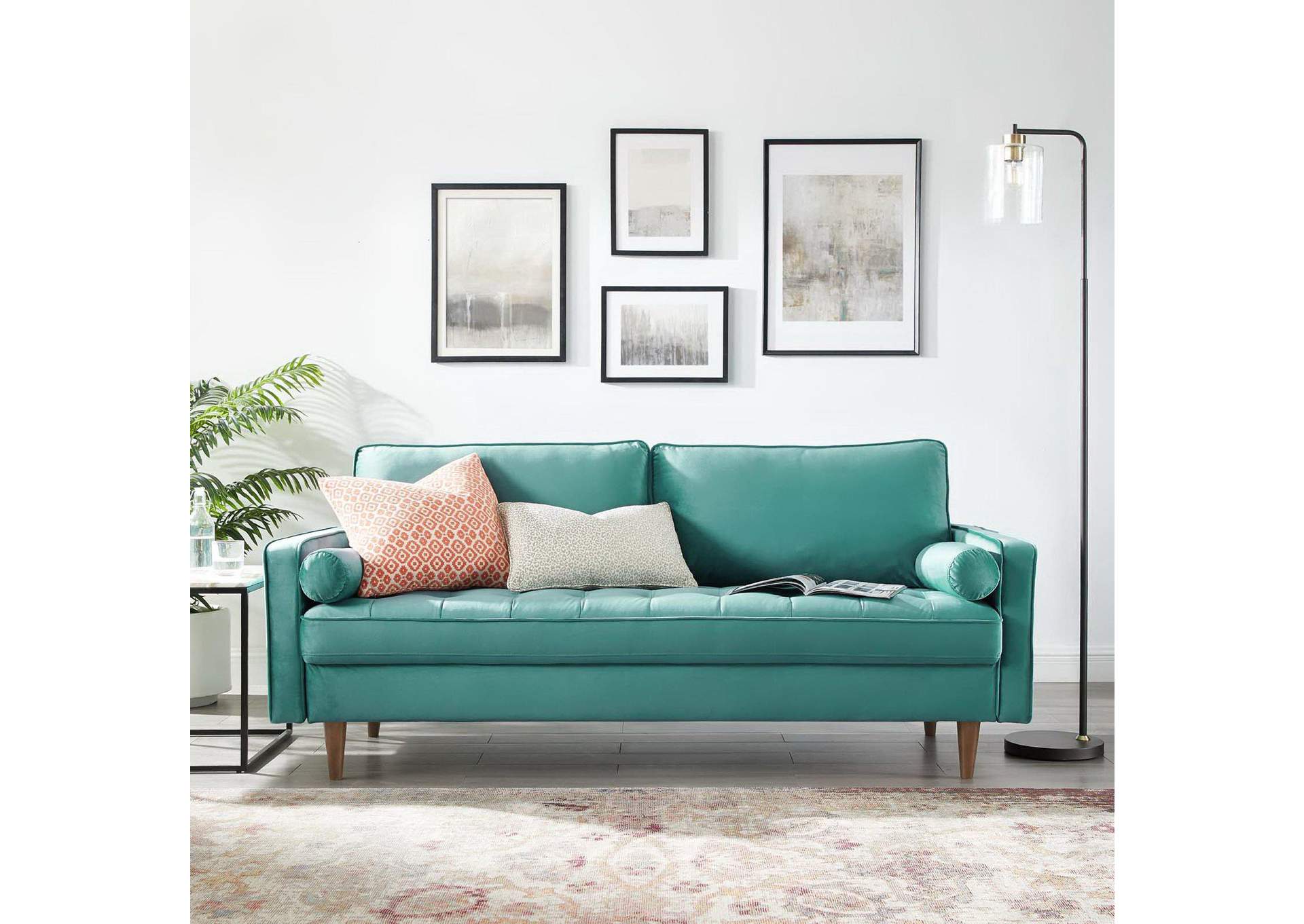 Valour Performance Velvet Sofa image 11