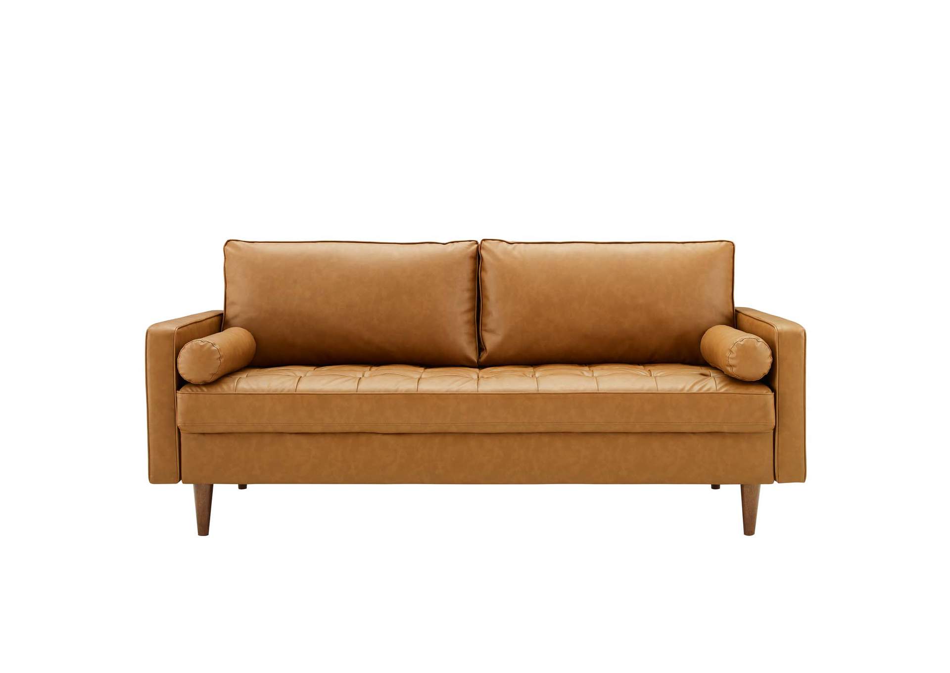 Valour Upholstered Faux Leather Sofa