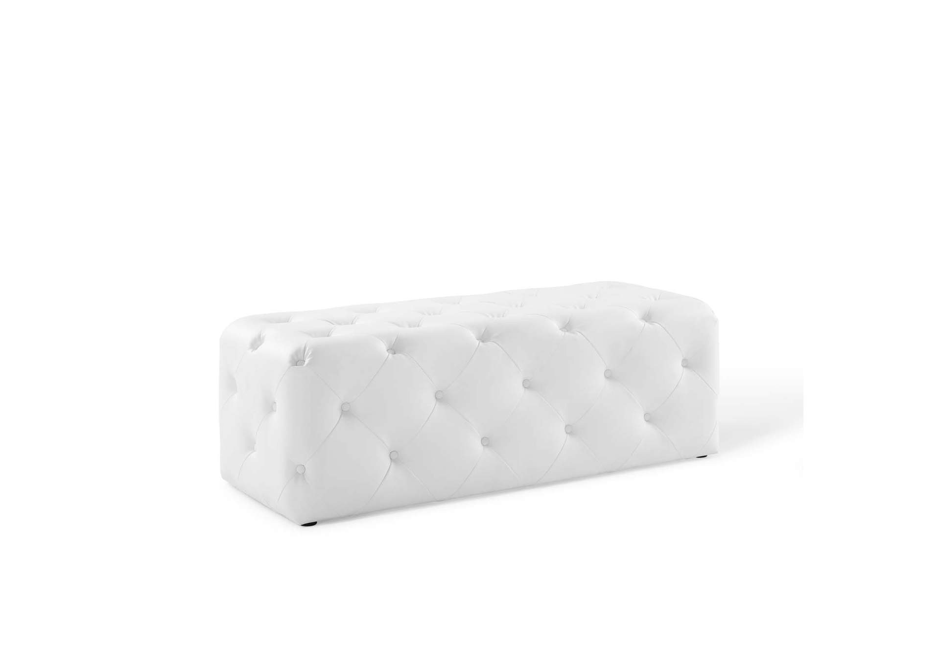 Amour 48" Tufted Button Entryway Faux Leather Bench By Modway image 1