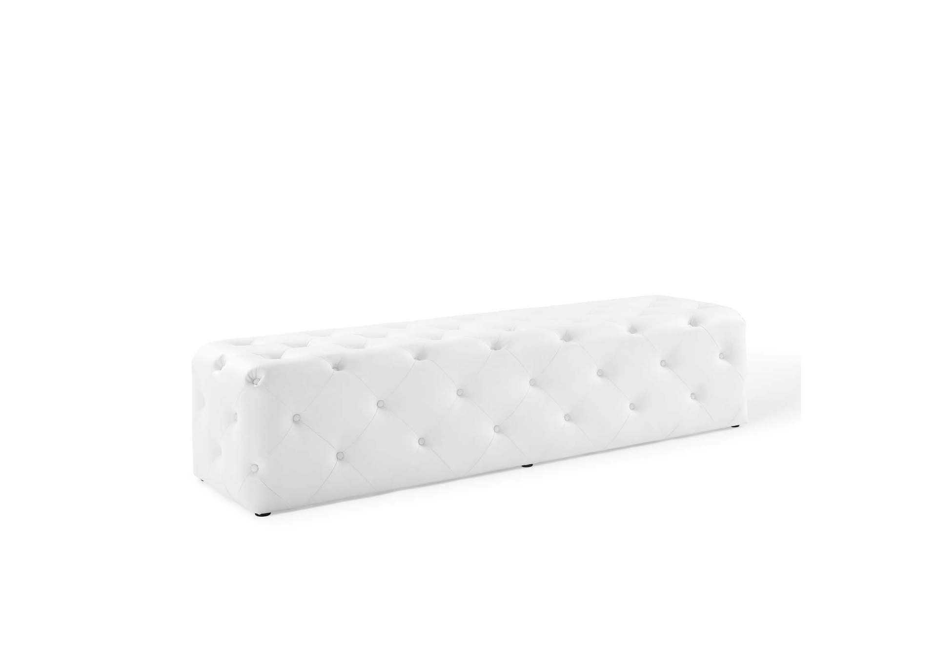 Amour 72" Tufted Button Entryway Faux Leather Bench By Modway image 1