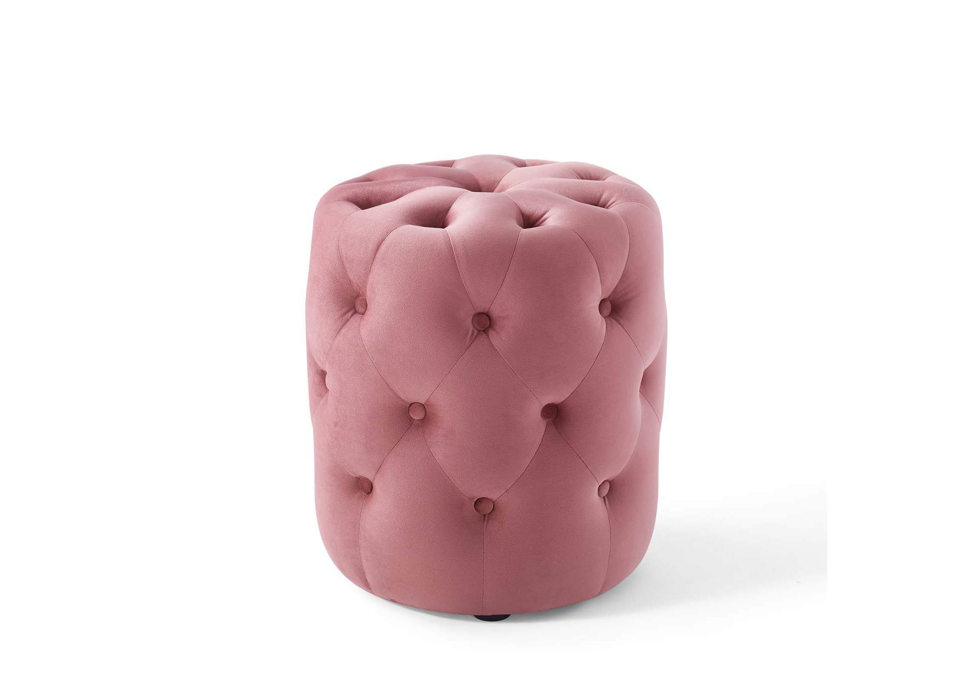 Amour Tufted Button Round Performance Velvet Ottoman By Modway image 1