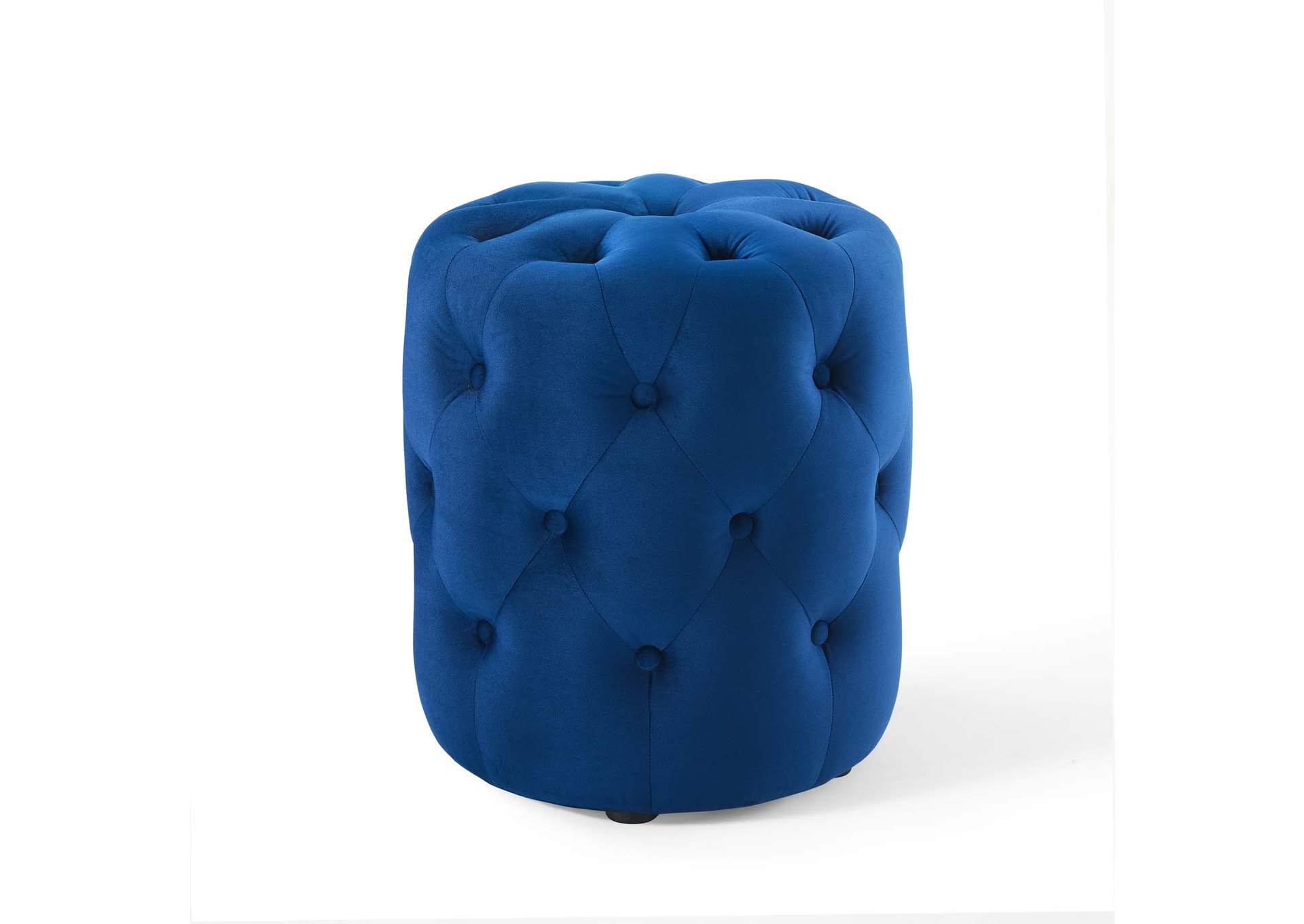 Amour Tufted Button Round Performance Velvet Ottoman By Modway image 1