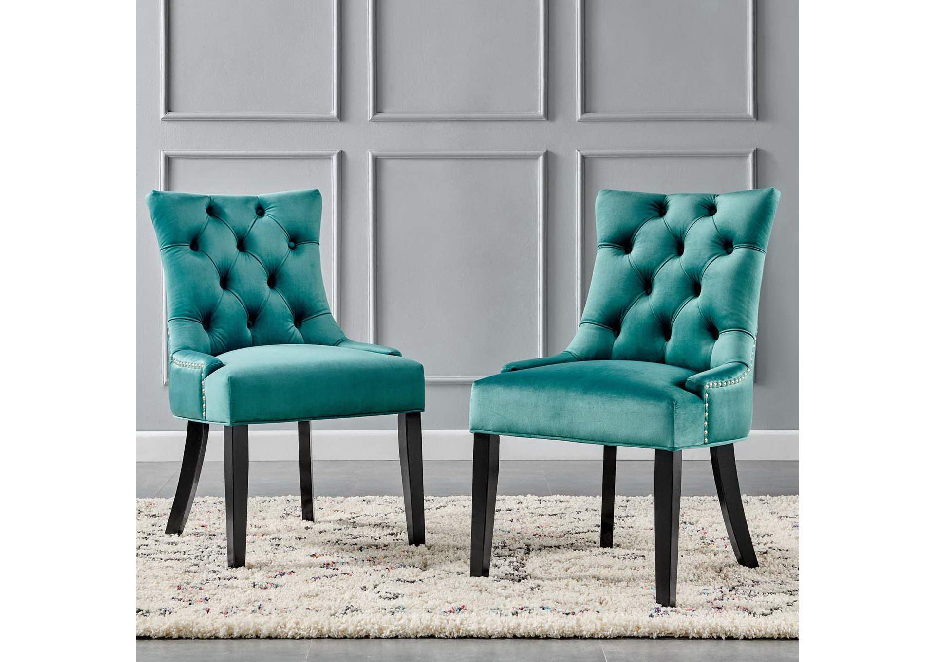 Regent Tufted Performance Velvet Dining Side Chairs - Set Of 2 image 11