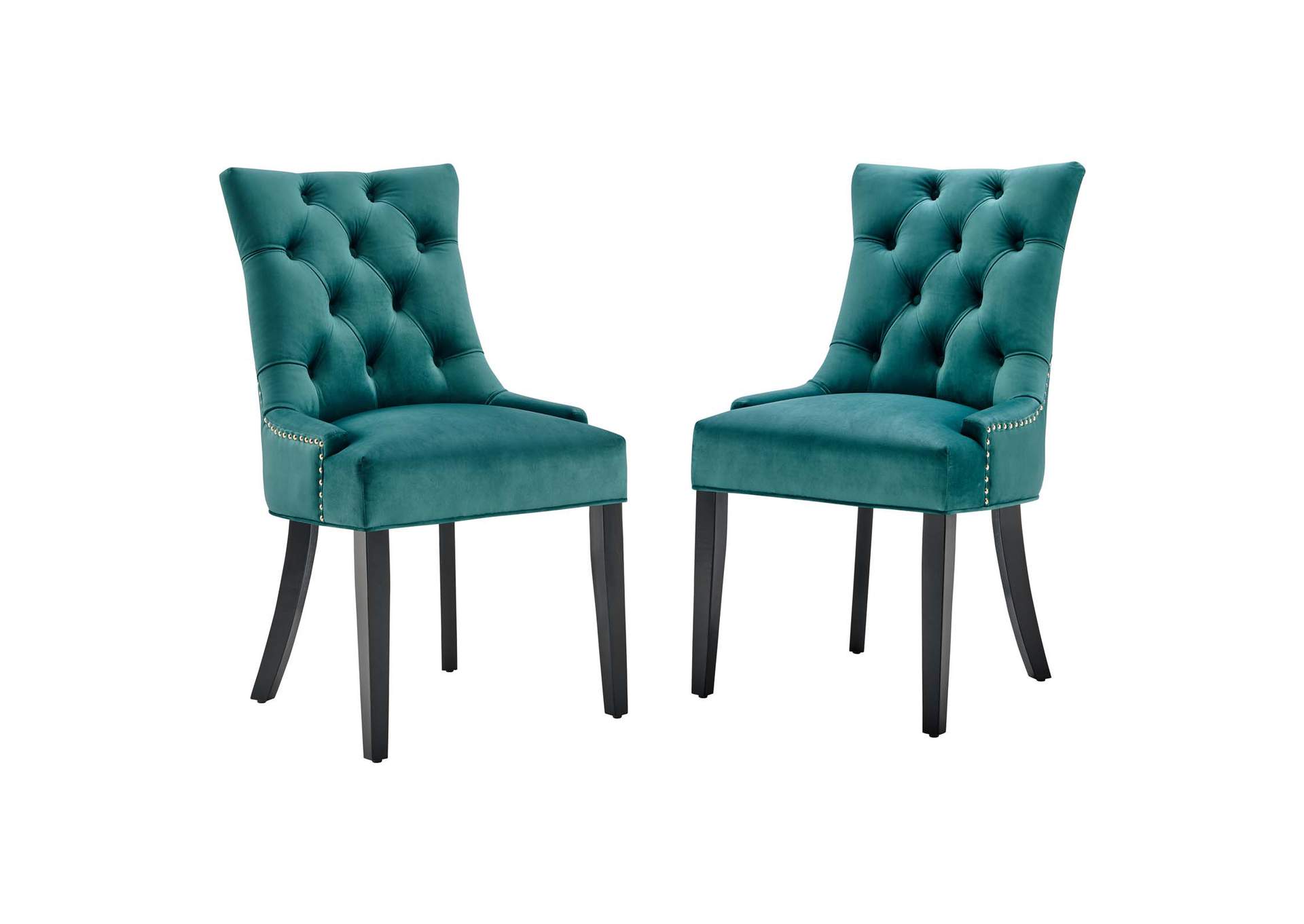 Regent Tufted Performance Velvet Dining Side Chairs Set Of 2 By Modway image 1