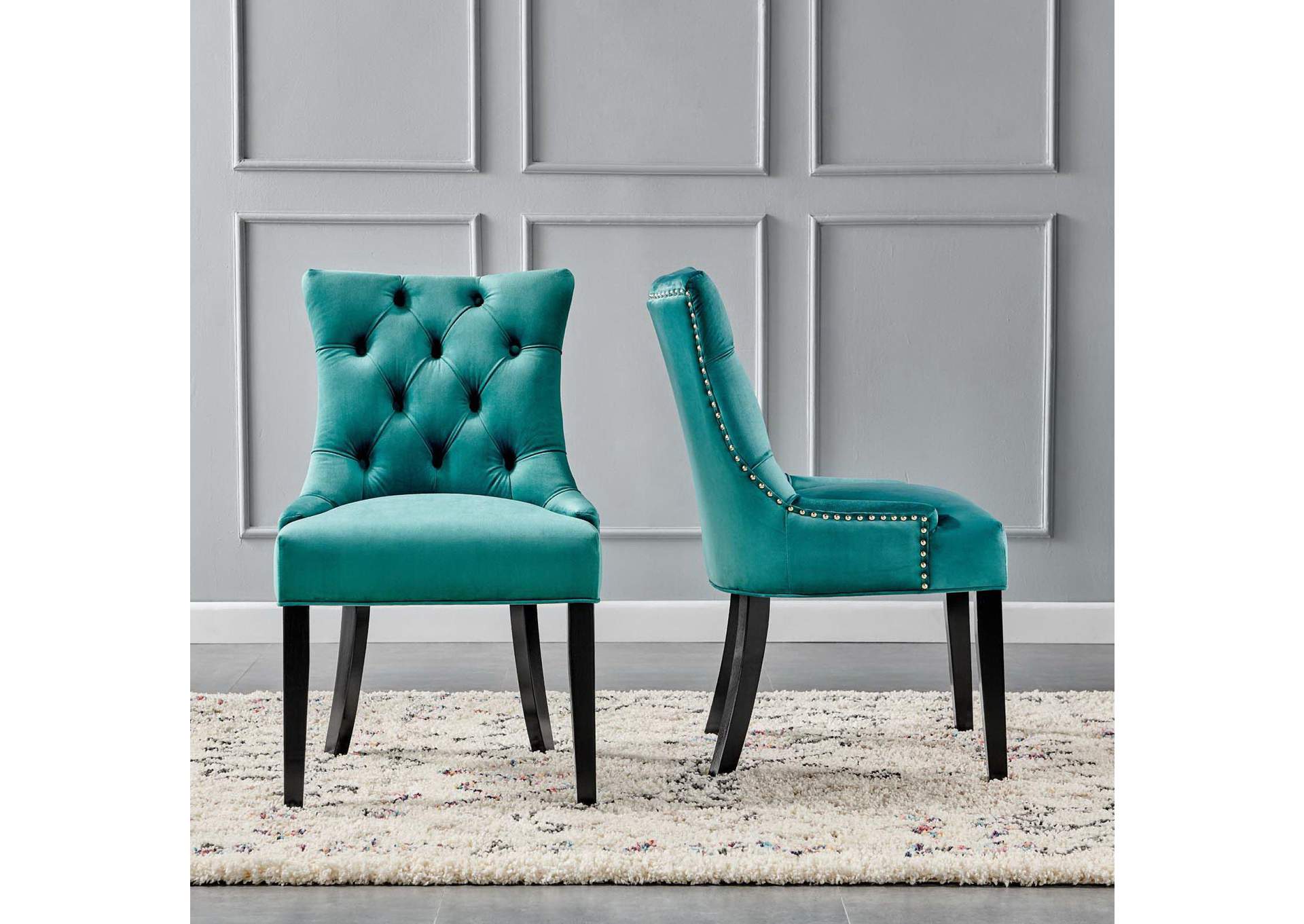 Regent Tufted Performance Velvet Dining Side Chairs - Set Of 2 image 10