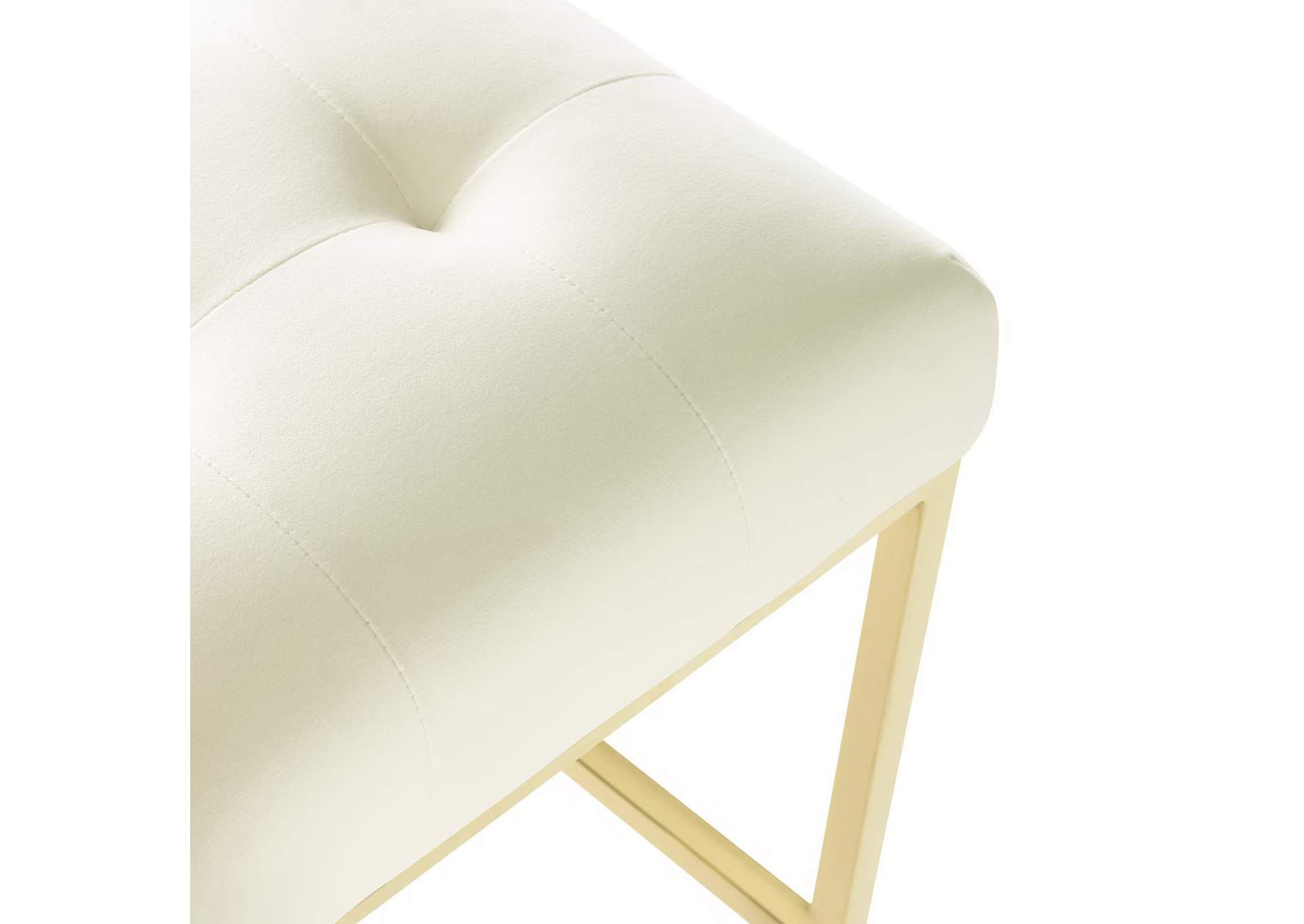 Privy Gold Stainless Steel Performance Velvet Counter Stool image 6