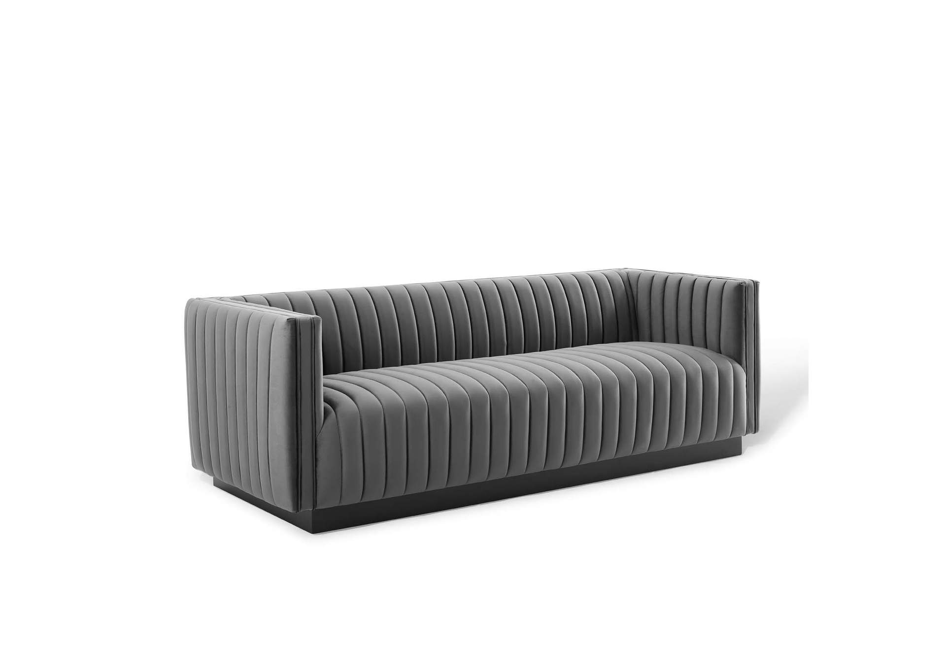 Conjure Channel Tufted Velvet Sofa By Modway image 1