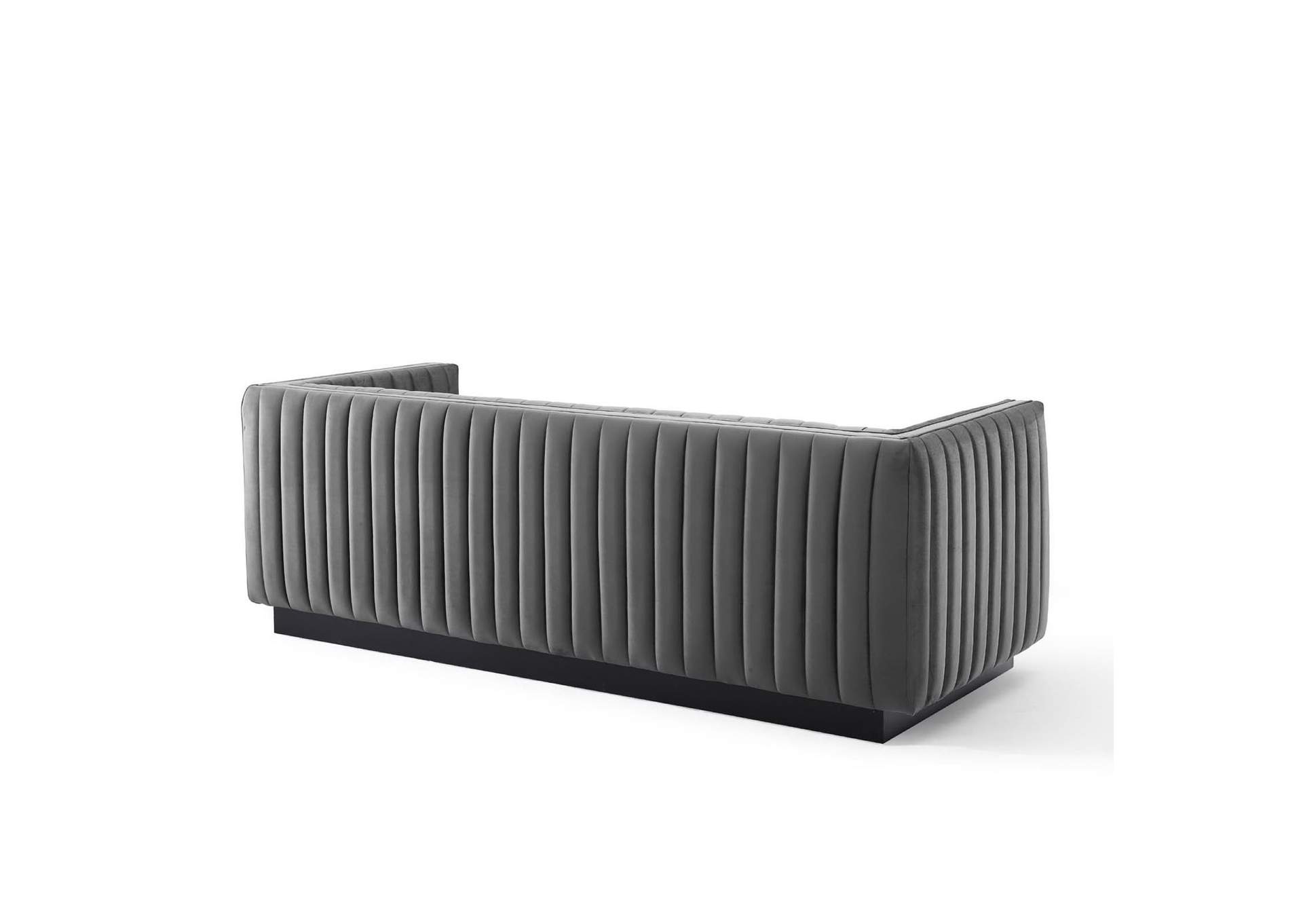 Conjure Channel Tufted Velvet Sofa image 5