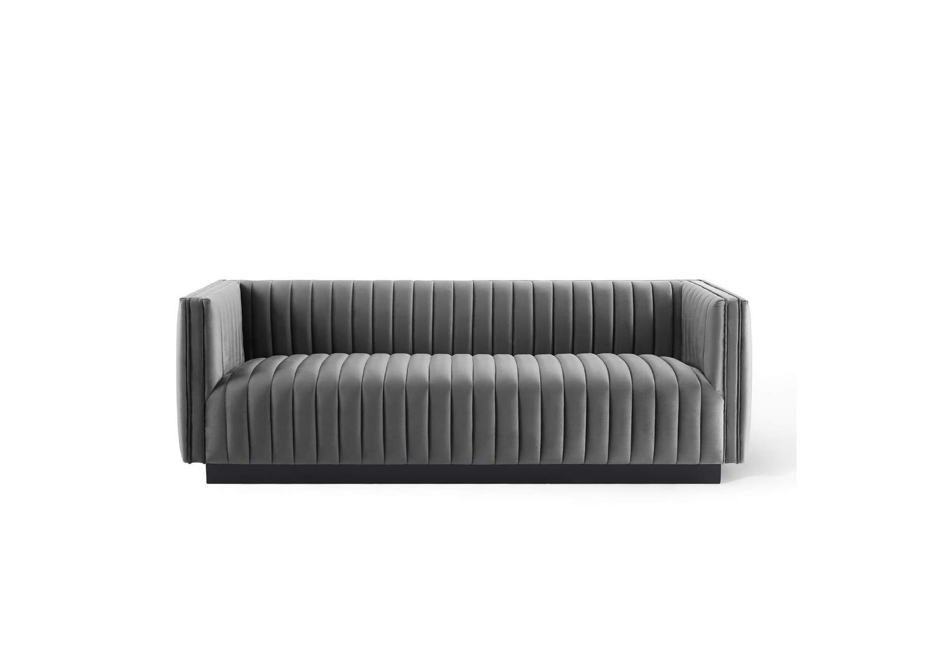 Conjure Channel Tufted Velvet Sofa image 6