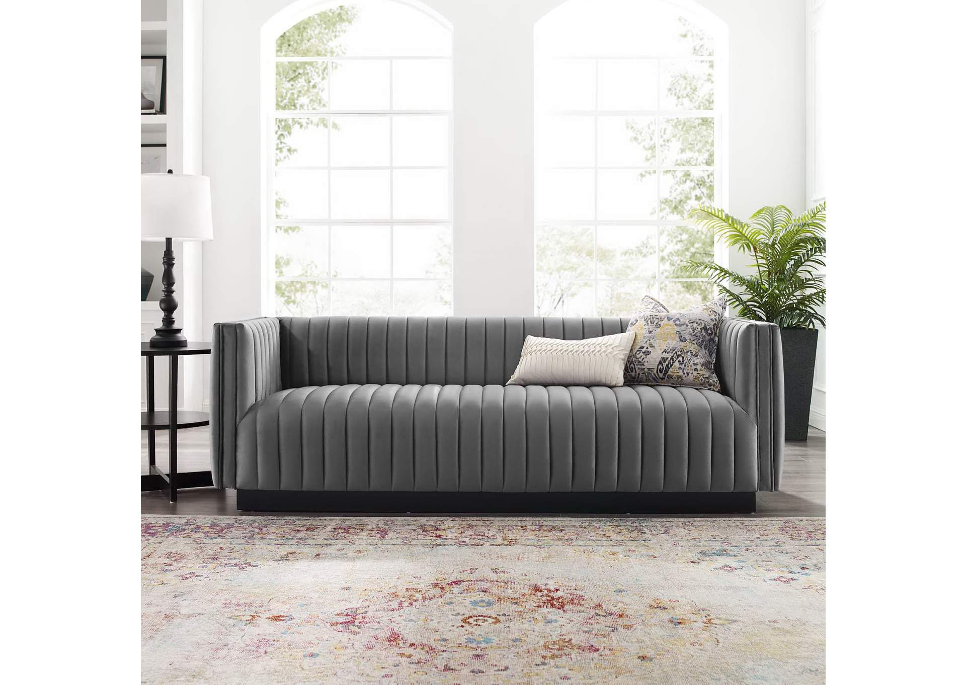 Conjure Channel Tufted Velvet Sofa By Modway image 10