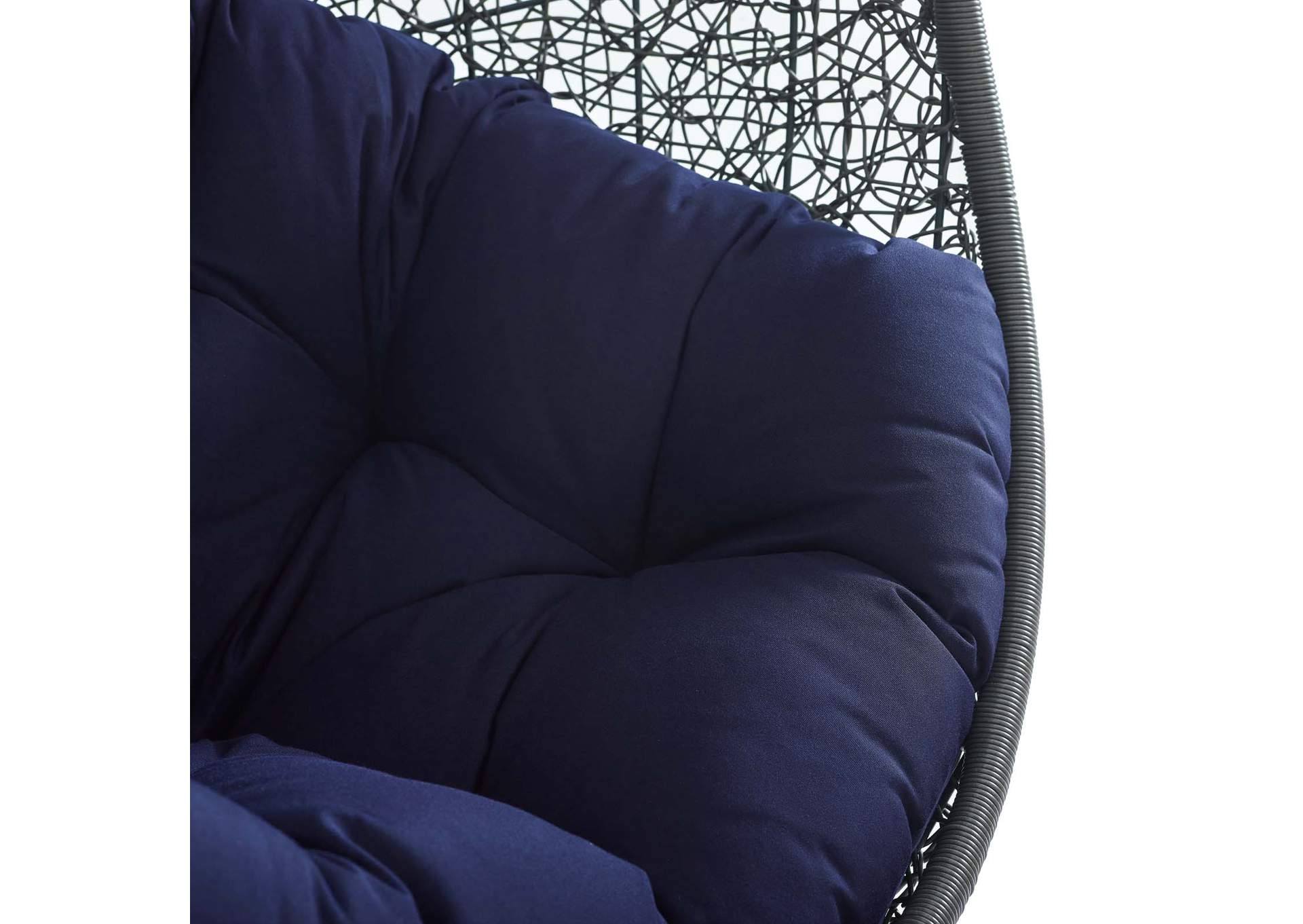 Hide Outdoor Patio Sunbrella® Swing Chair With Stand