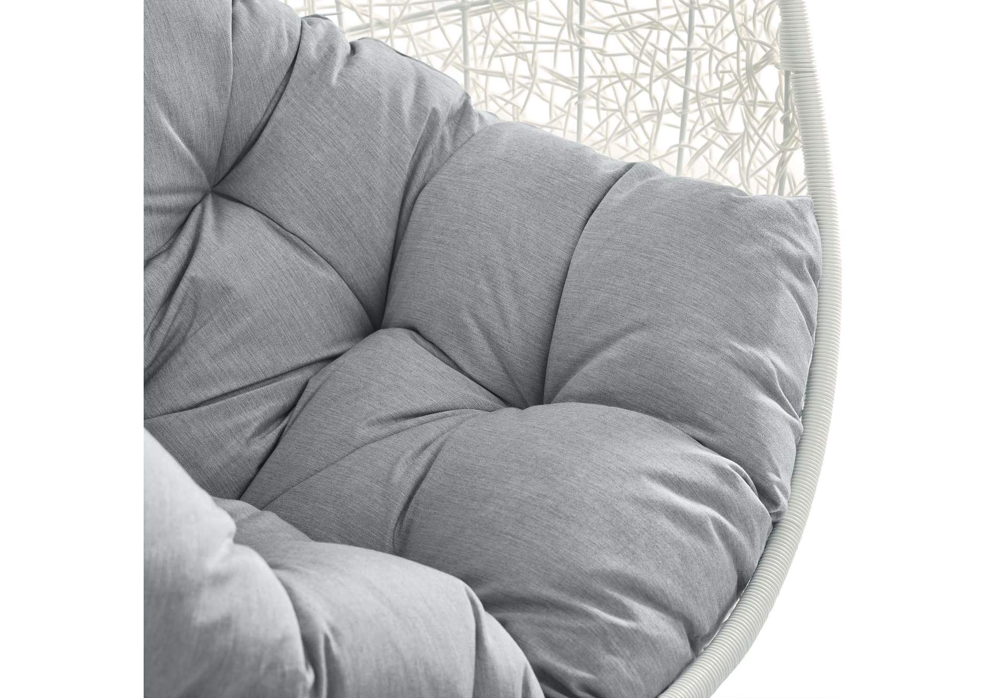 Hide Outdoor Patio Sunbrella® Swing Chair With Stand
