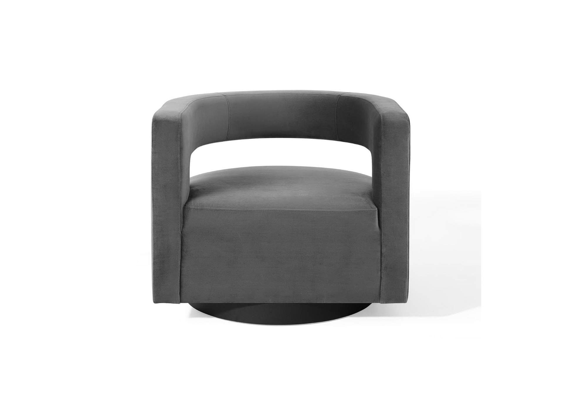 Spin Cutaway Performance Velvet Swivel Armchair image 6