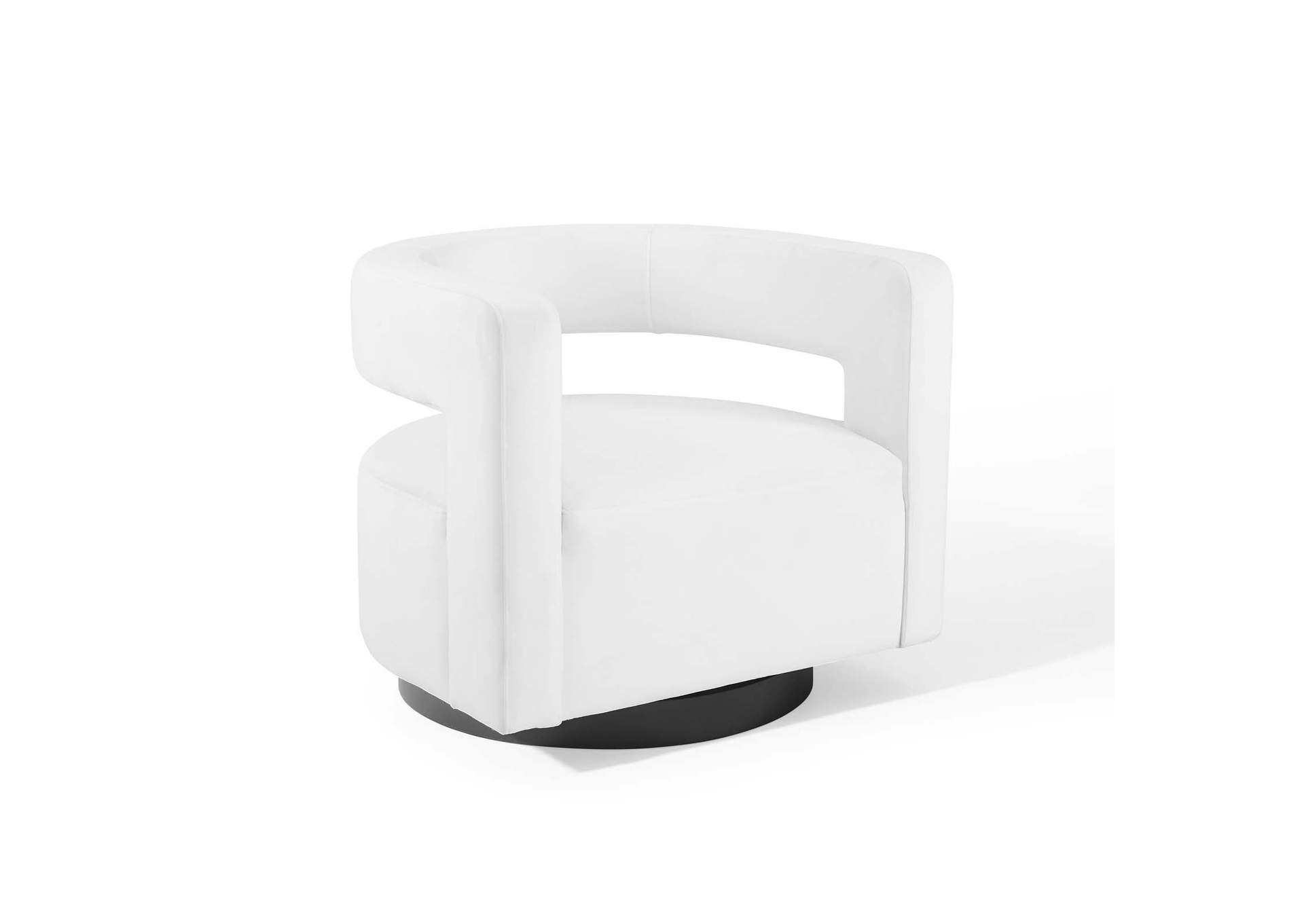 Spin Cutaway Performance Velvet Swivel Armchair By Modway image 1