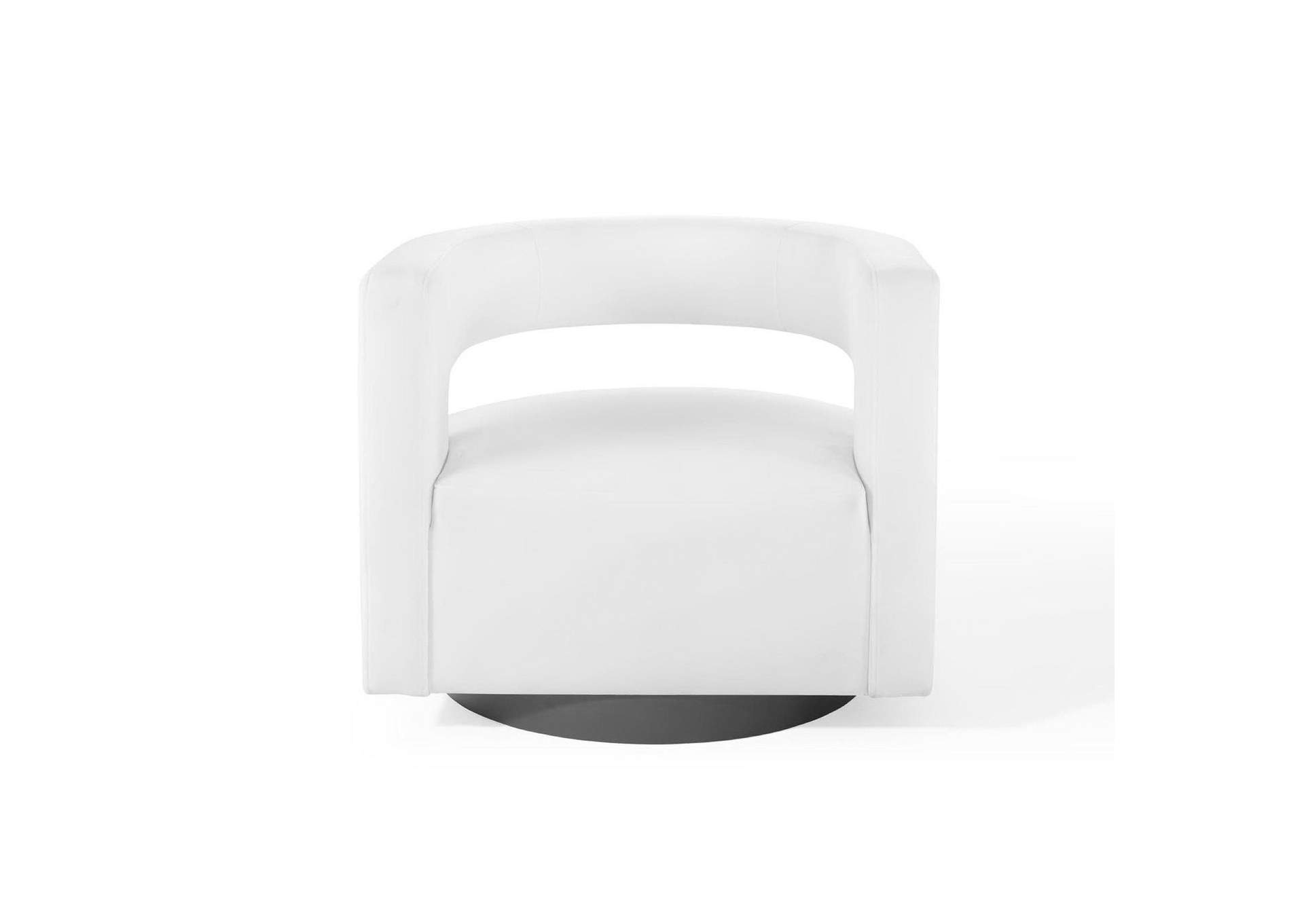 Spin Cutaway Performance Velvet Swivel Armchair image 6