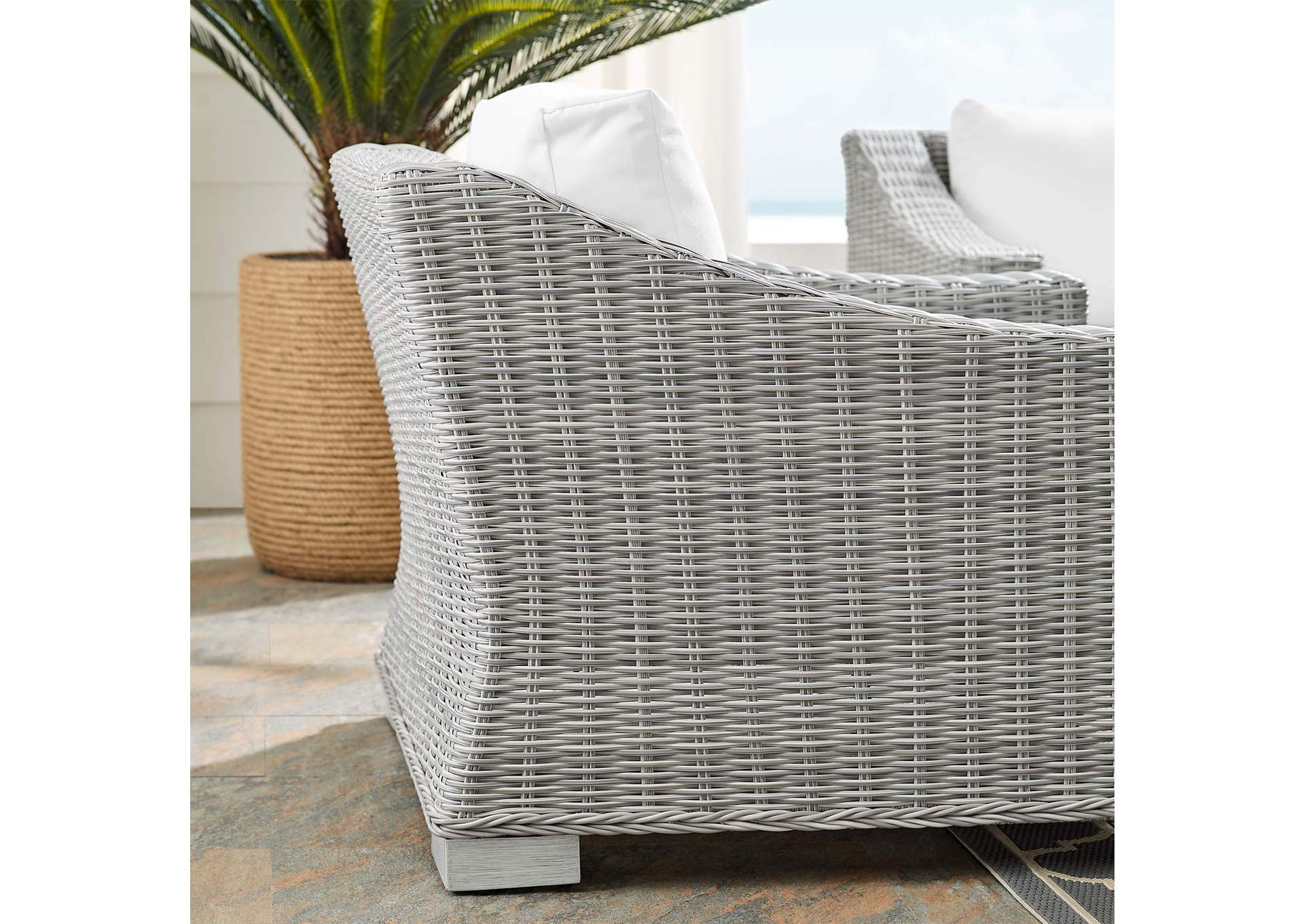 Conway Sunbrella® Outdoor Patio Wicker Rattan Armchair