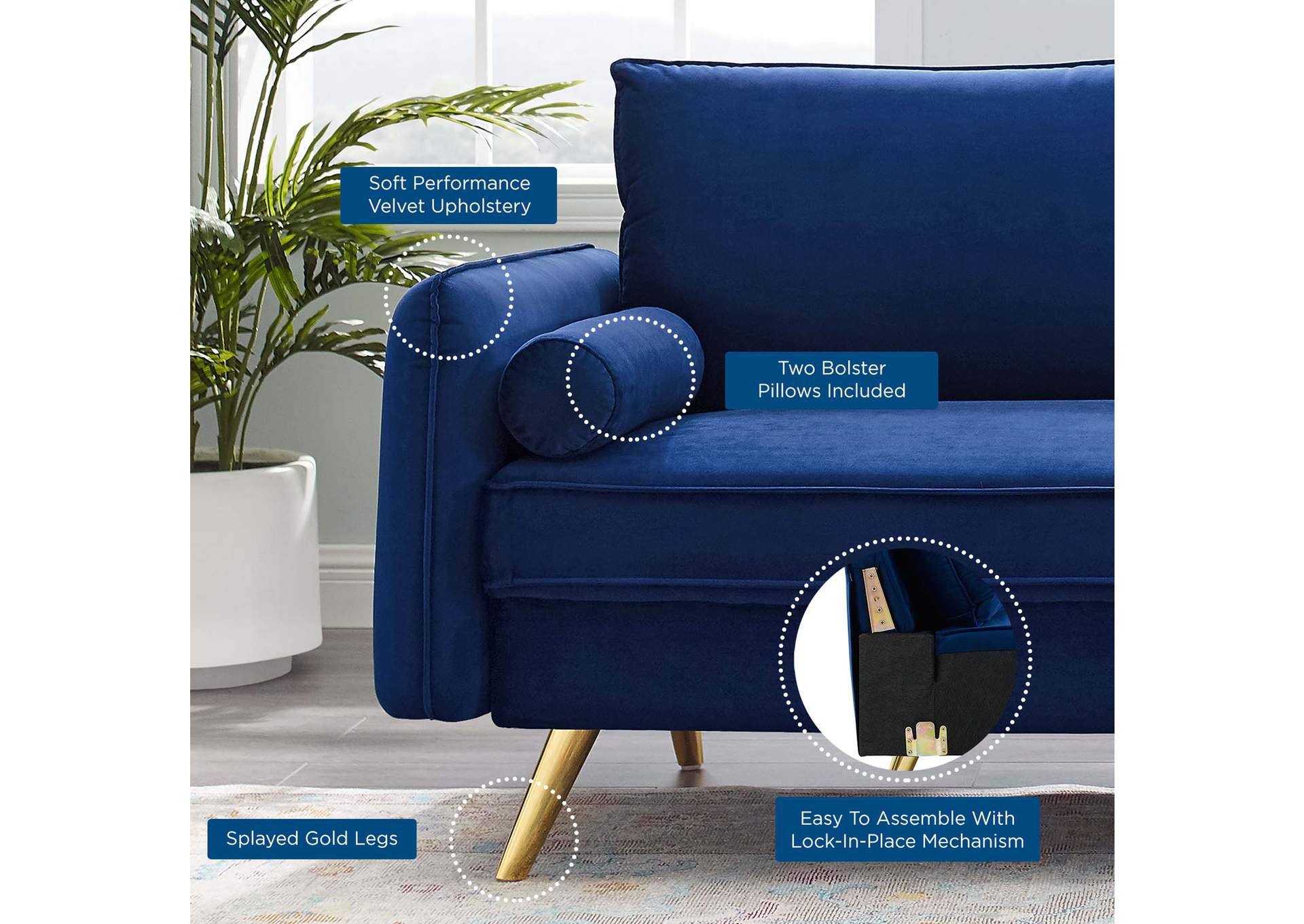Revive Performance Velvet Sofa image 10