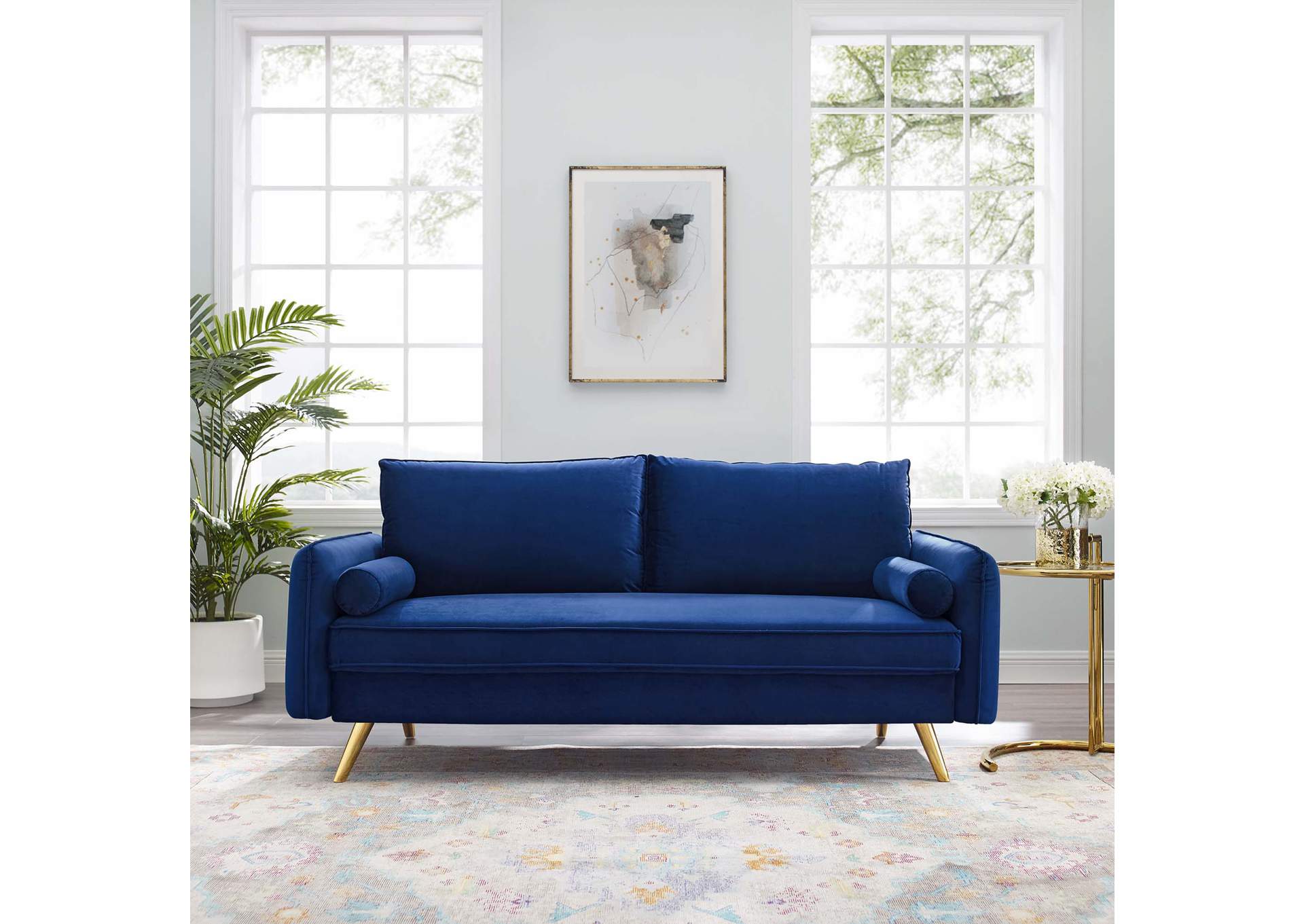 Revive Performance Velvet Sofa By Modway image 9