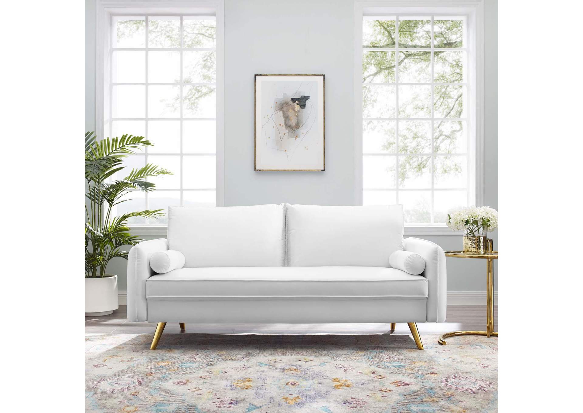 Revive Performance Velvet Sofa By Modway image 9