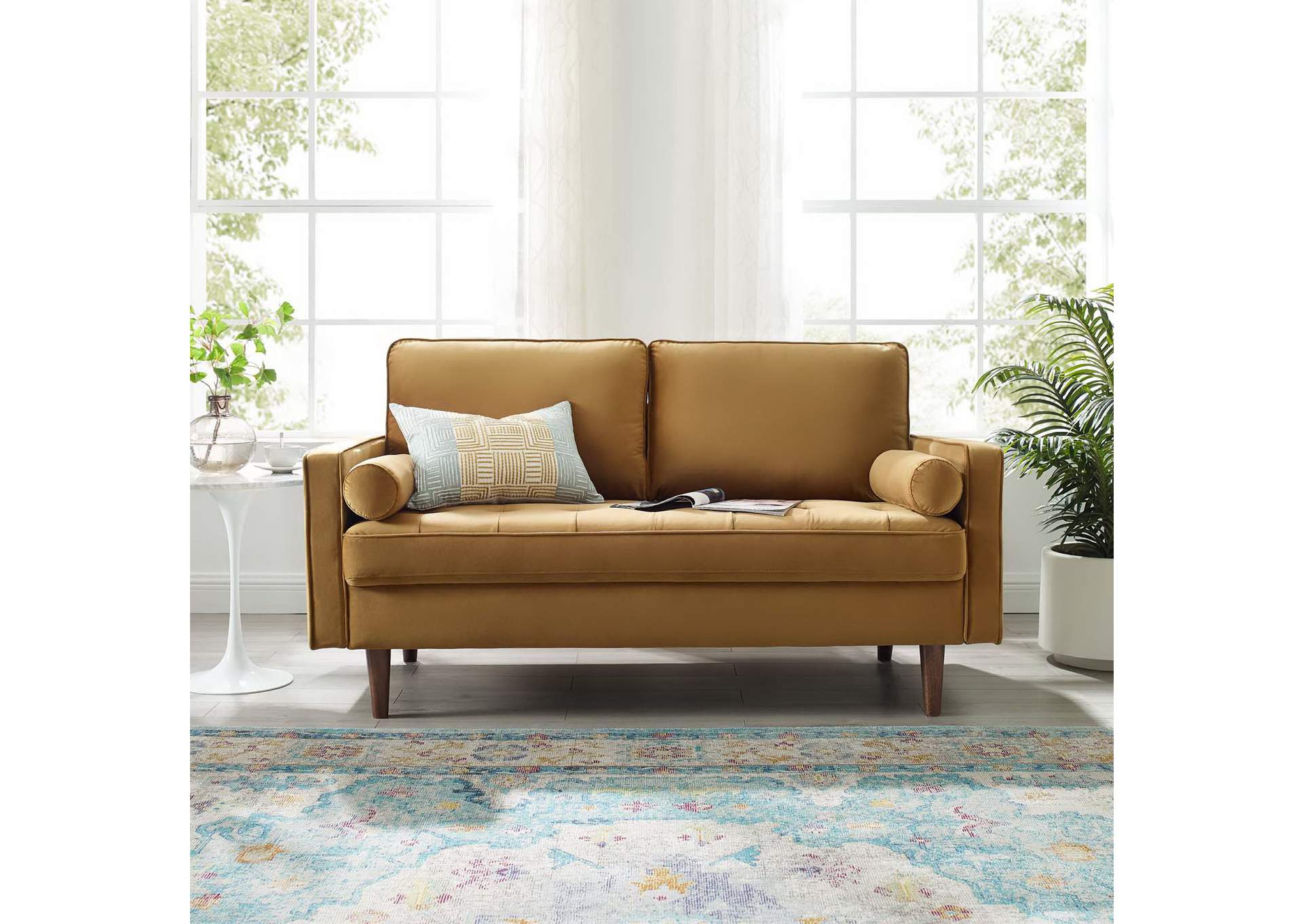 Valour Performance Velvet Loveseat By Modway image 9