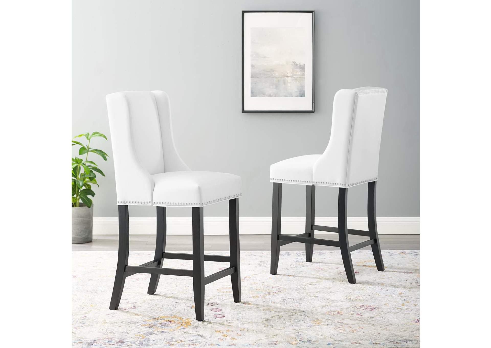 Baron Counter Stool Faux Leather Set Of 2 image 8