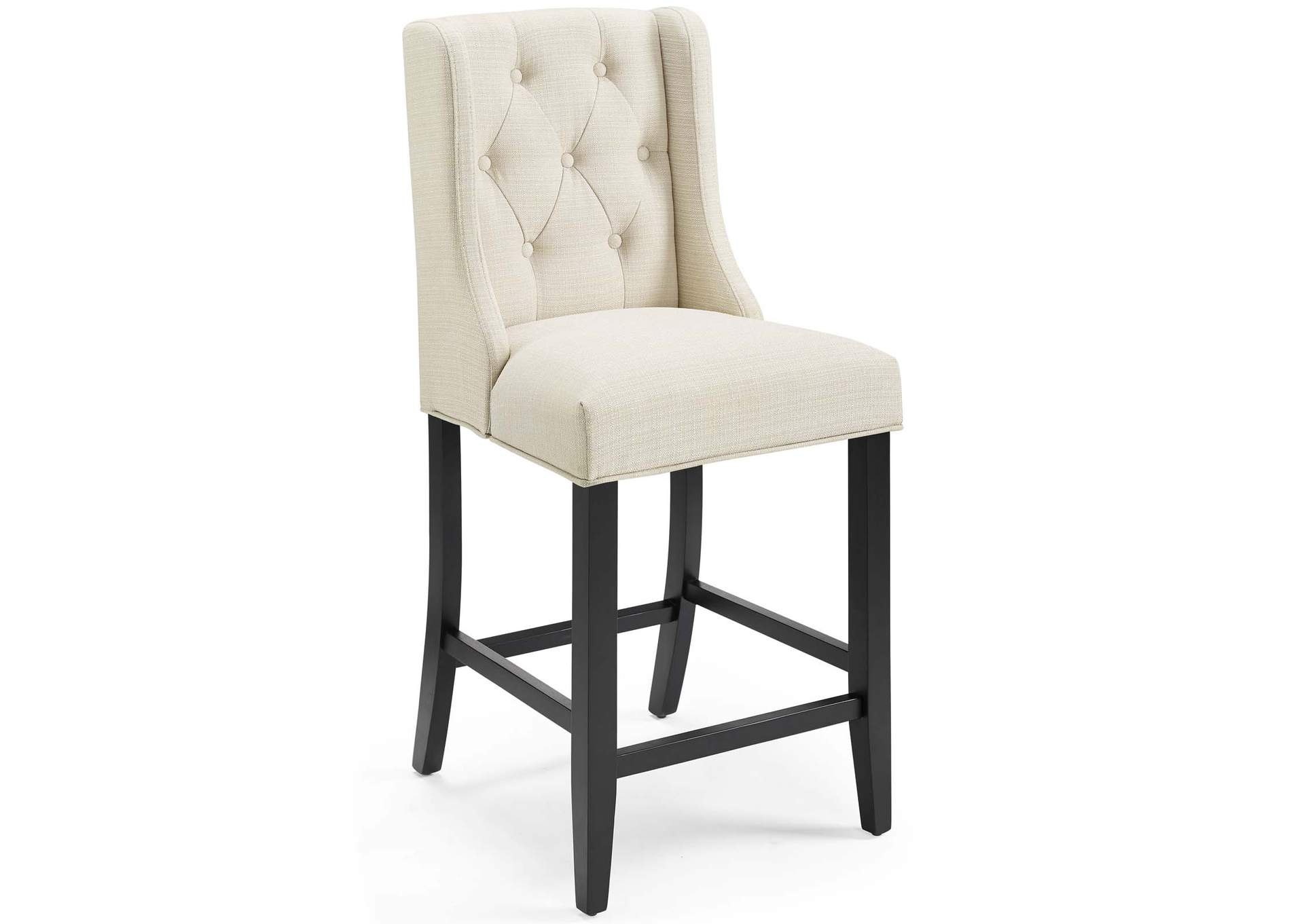 Baronet Counter Bar Stool Upholstered Fabric Set Of 2
