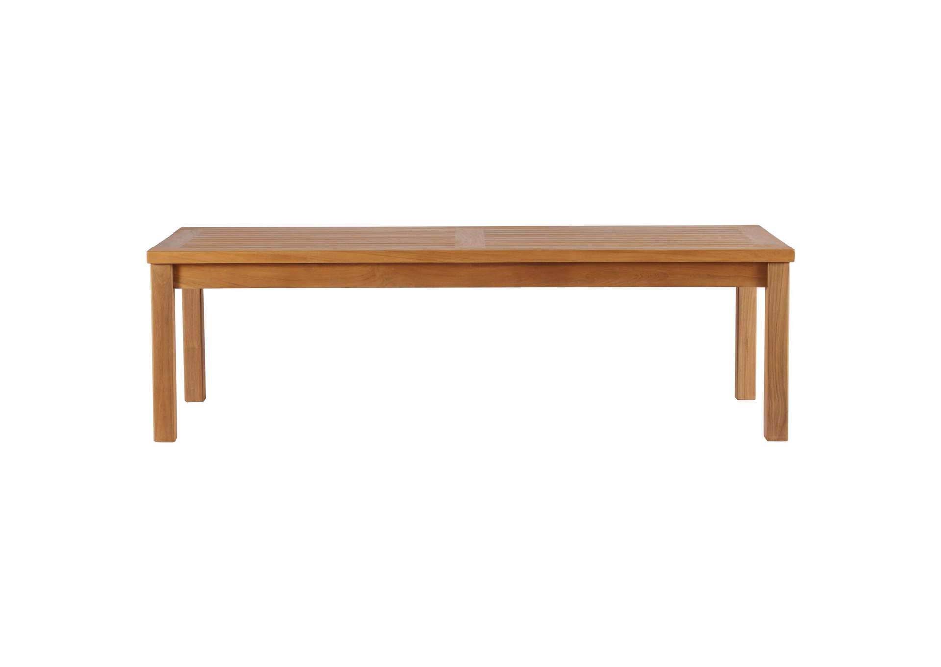 Upland Outdoor Patio Teak Wood Coffee Table