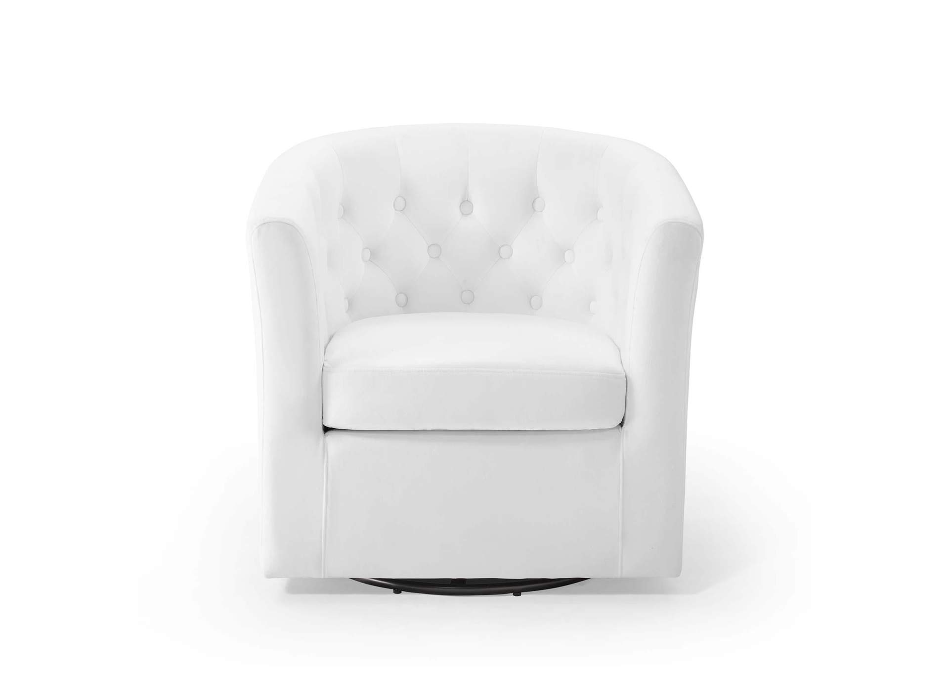 Prospect Tufted Performance Velvet Swivel Armchair image 5