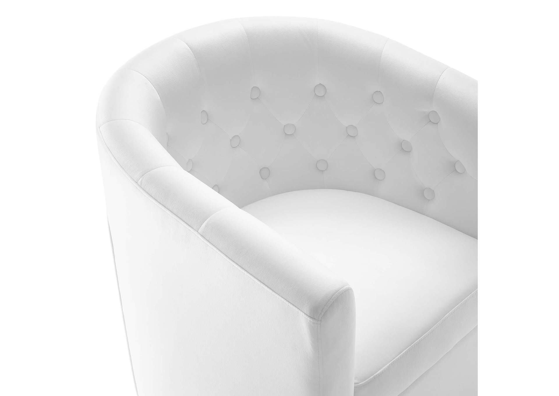 Prospect Tufted Performance Velvet Swivel Armchair image 6