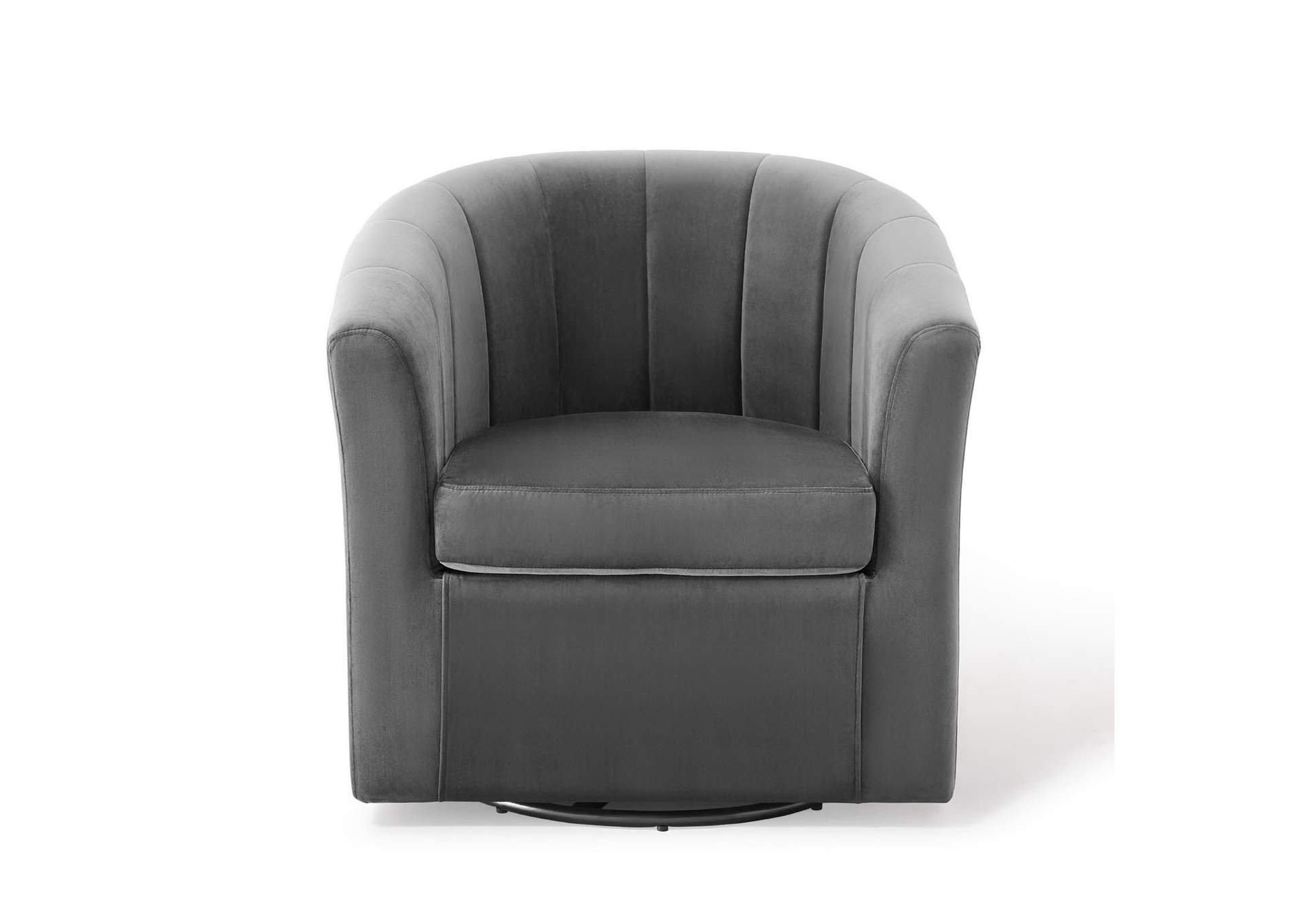 Prospect Performance Velvet Swivel Armchair image 4