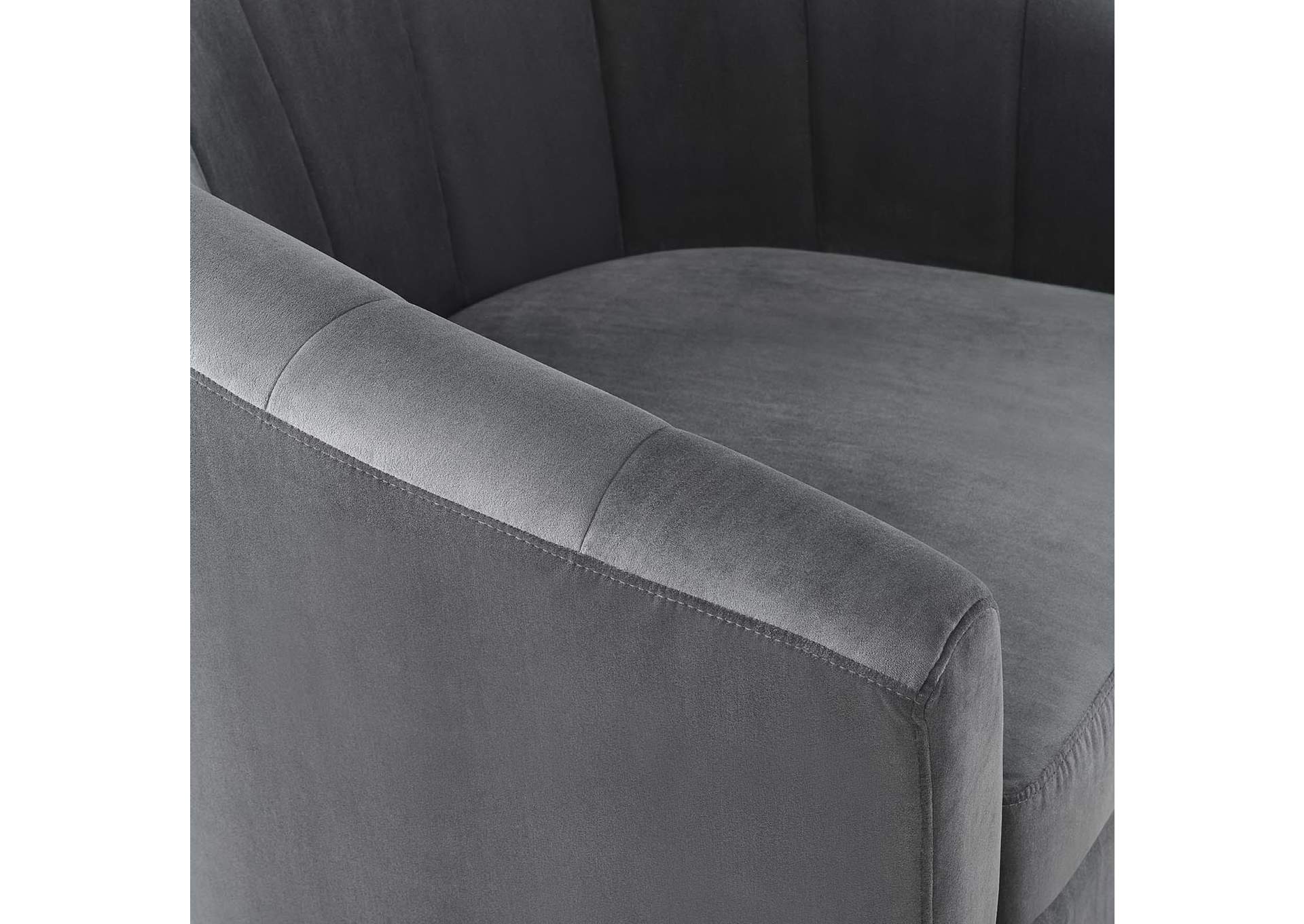 Prospect Performance Velvet Swivel Armchair image 6